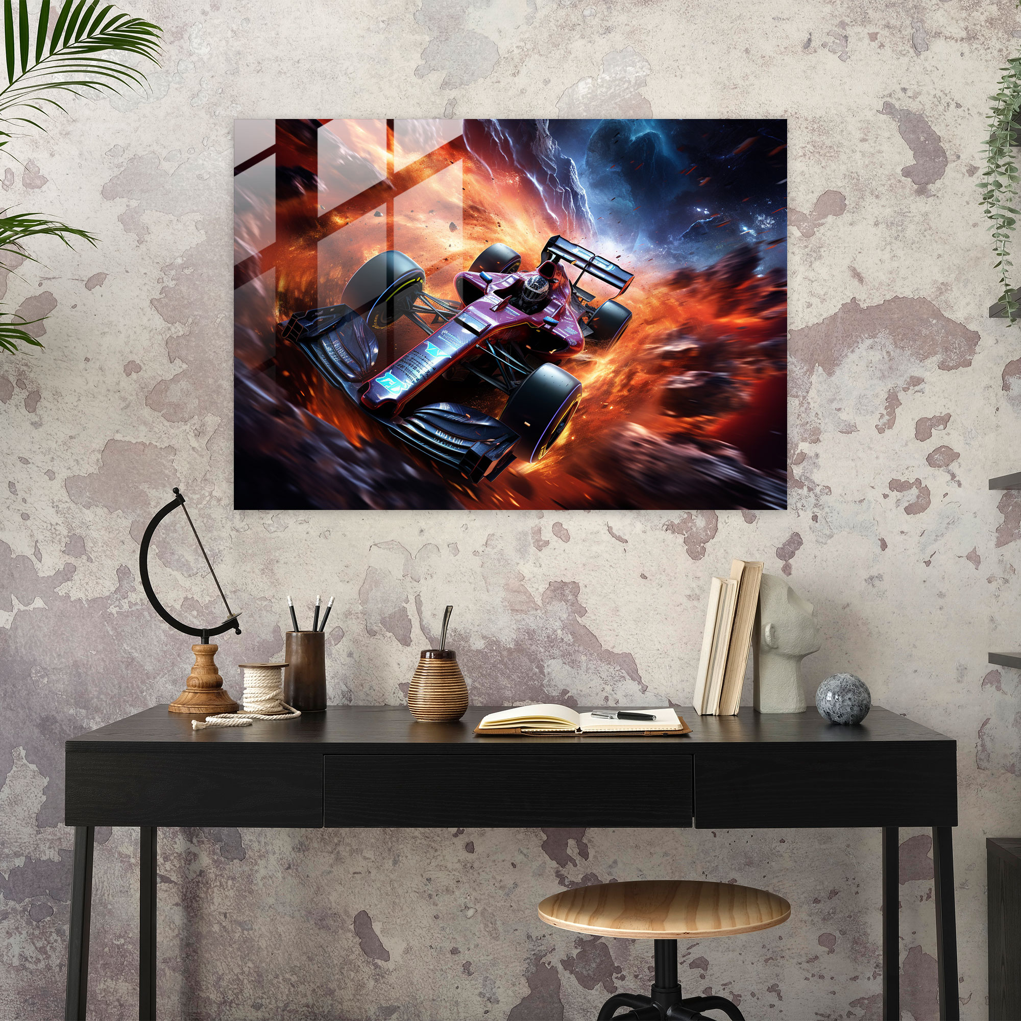Formula 1 Wall Decoration - Formula 1, Utmost Precision, Glass Print, Premium Glass Material