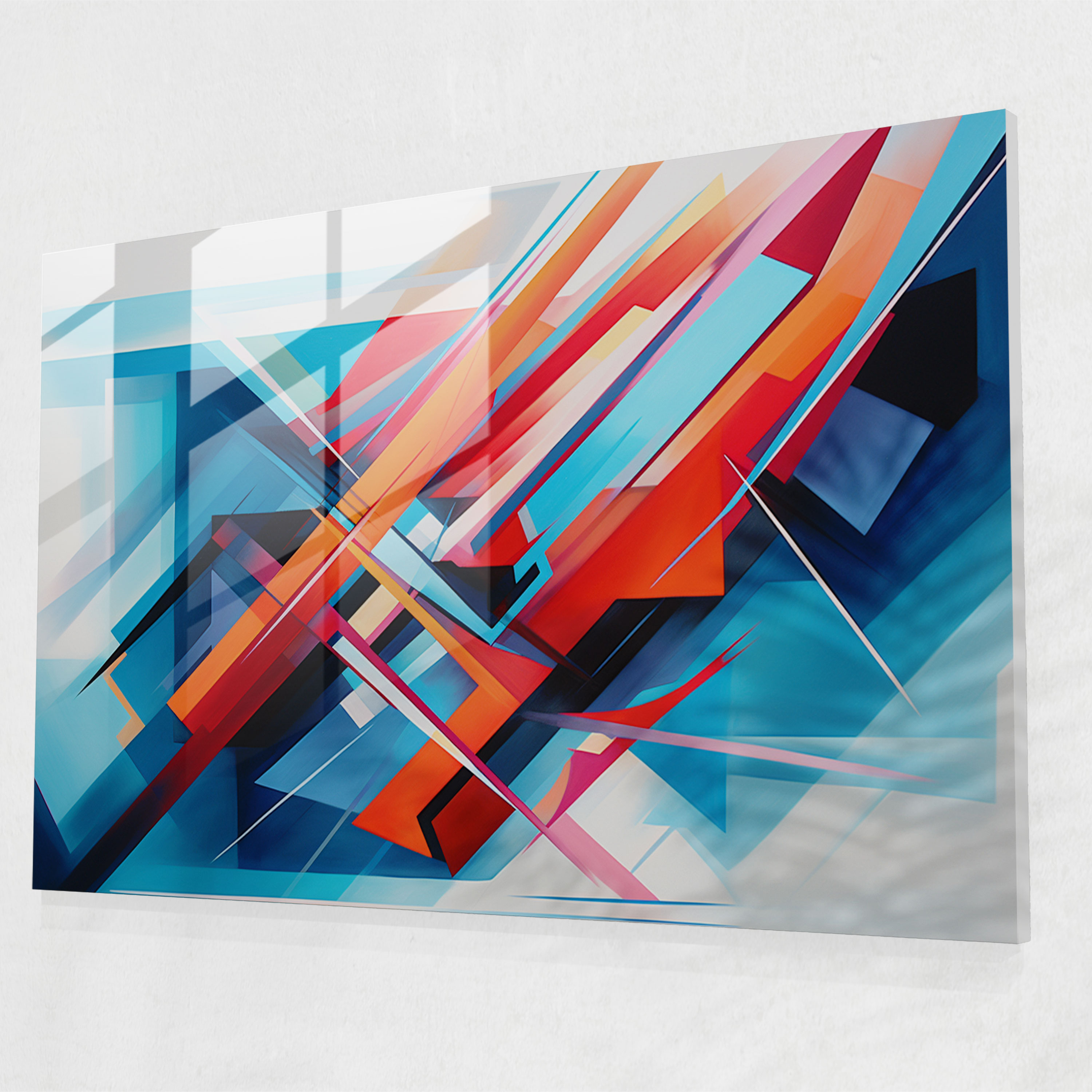Formula 1 Glass Art - Formula 1, Glass Wall Art, Precision, Geometric Abstract Art