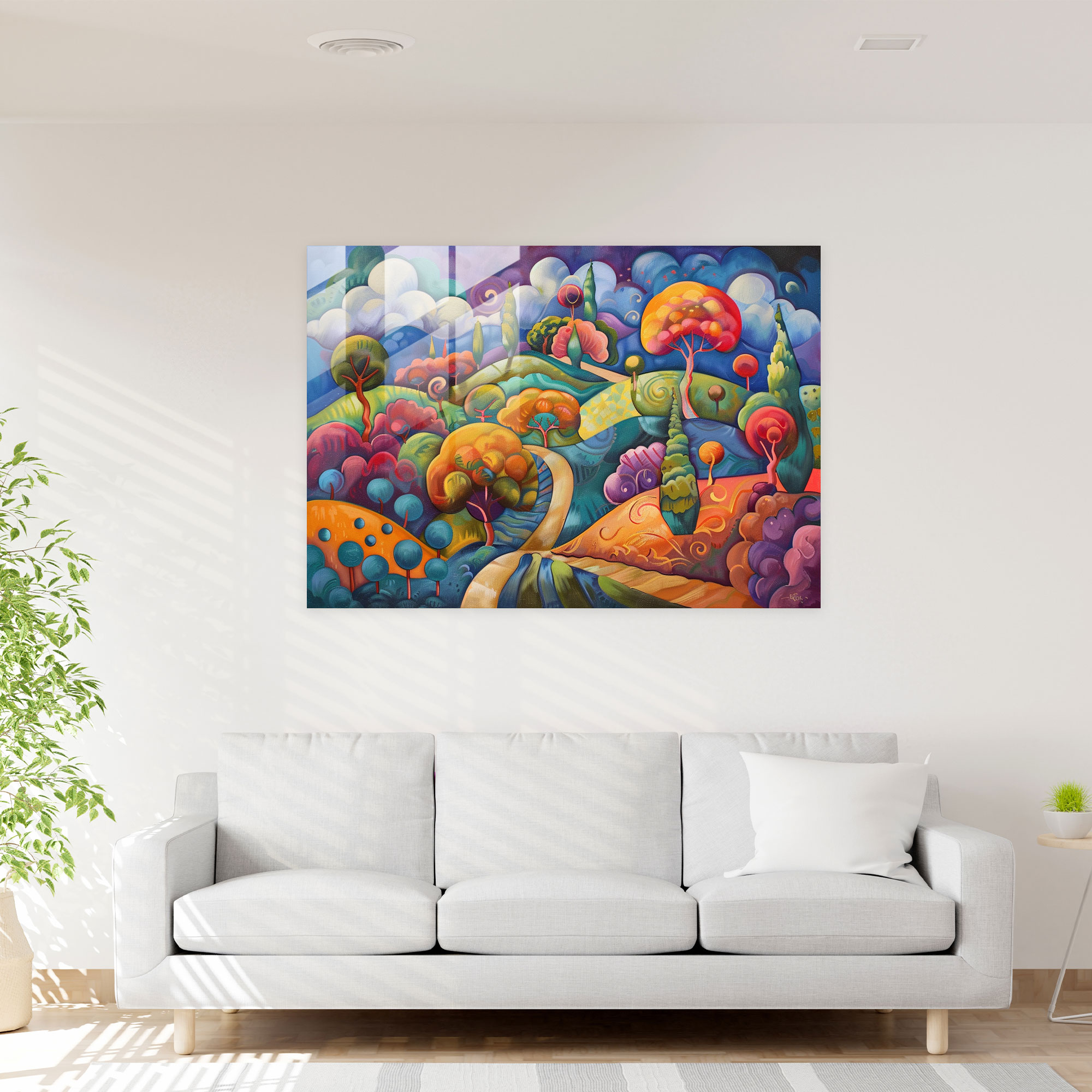 Fovism Art Style Modern Art - Fovism, Glass Print, Modern Art, Home Decoration