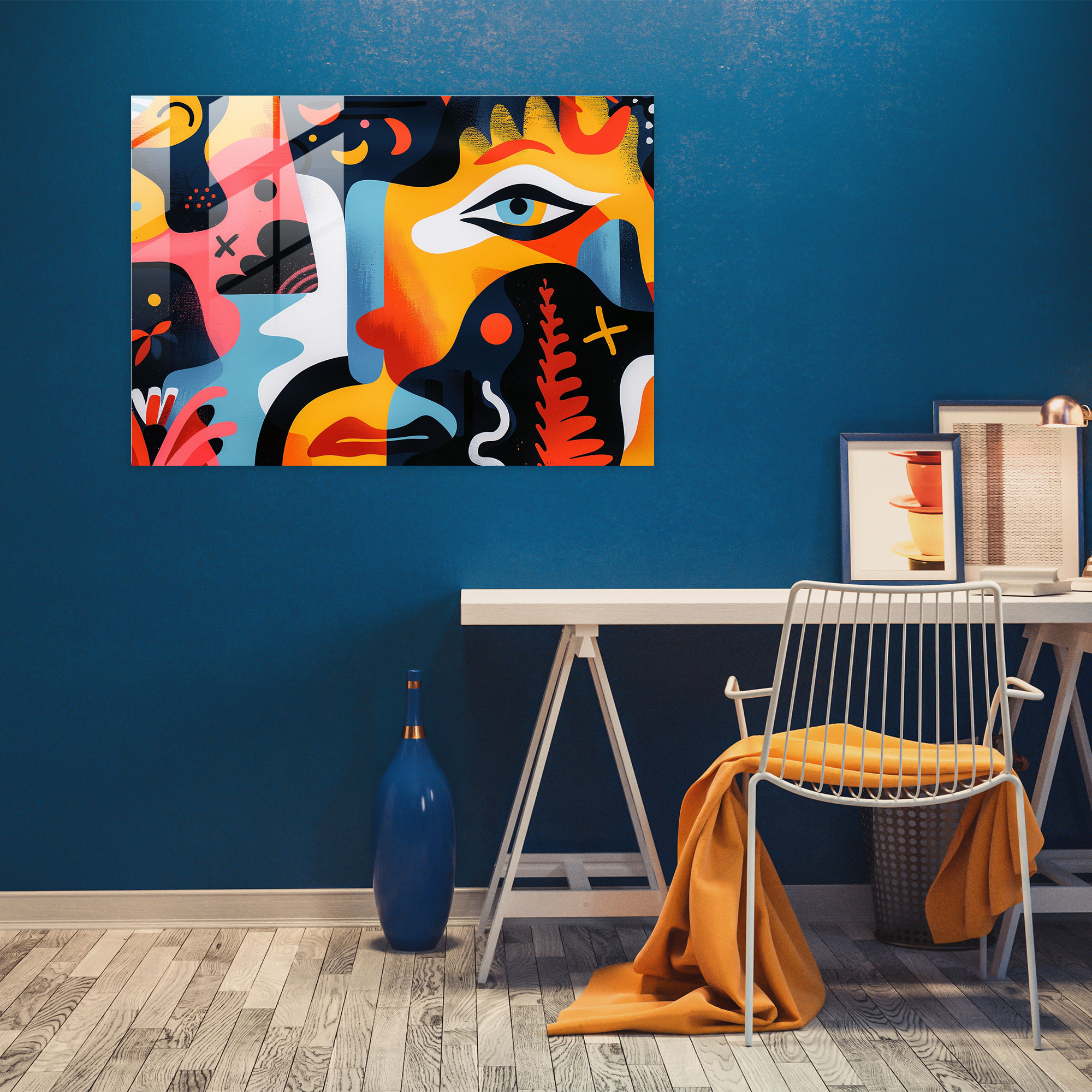 Fovism Glass Wall Art - Fovism, Home Decoration, Fovism Art Style, Glass Print