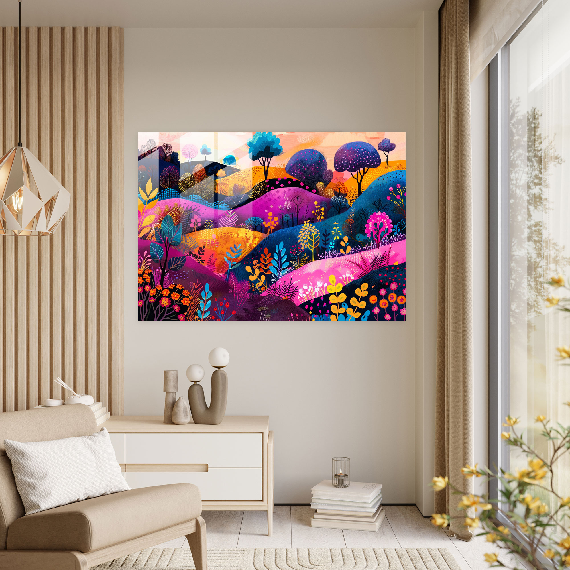 Fovism Wall Decoration - Fovism, Glass Art, Wall Decoration, Glass Print