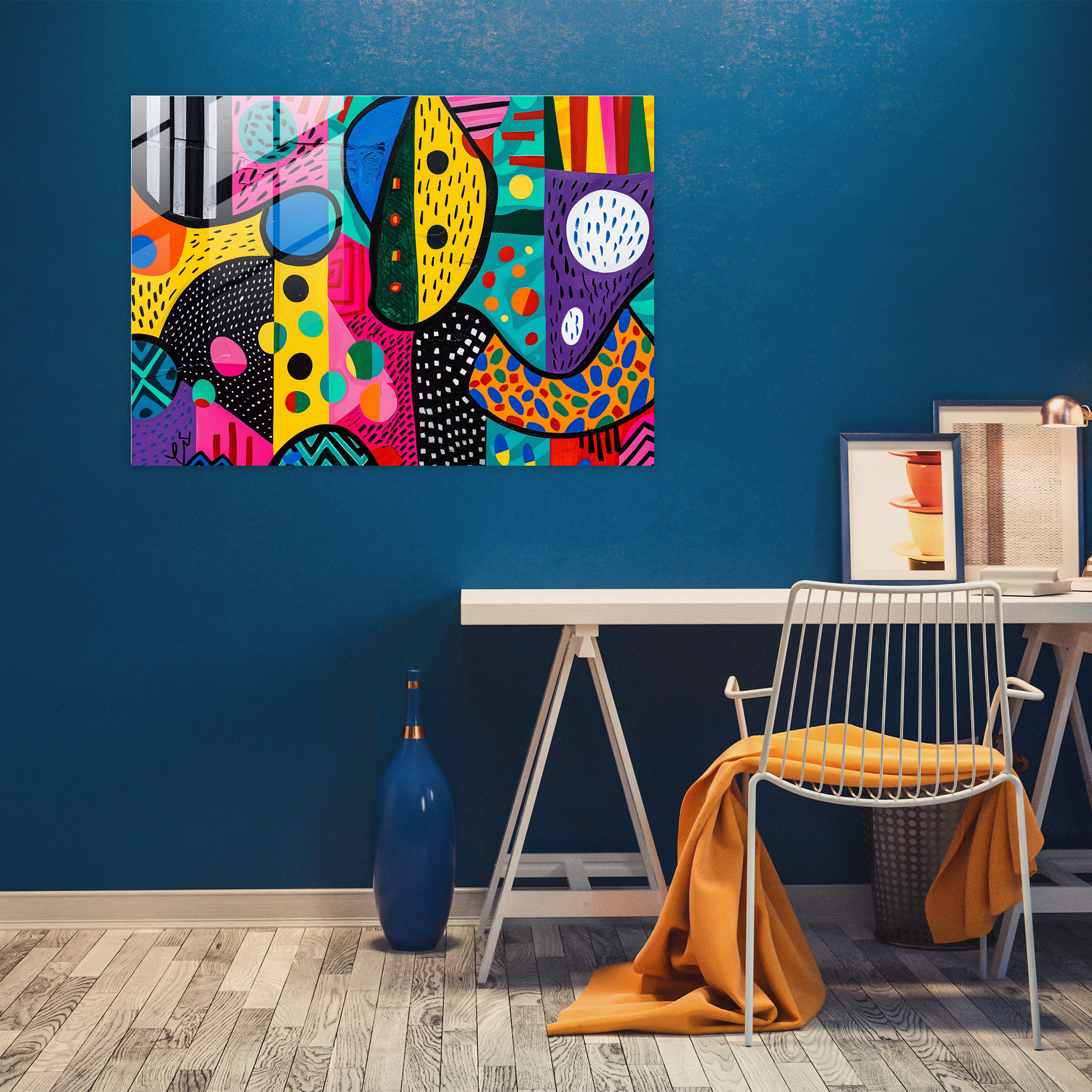 Fovism Art Style Glass Print - Fovism, Modern Art, Glass Print, Home Decoration