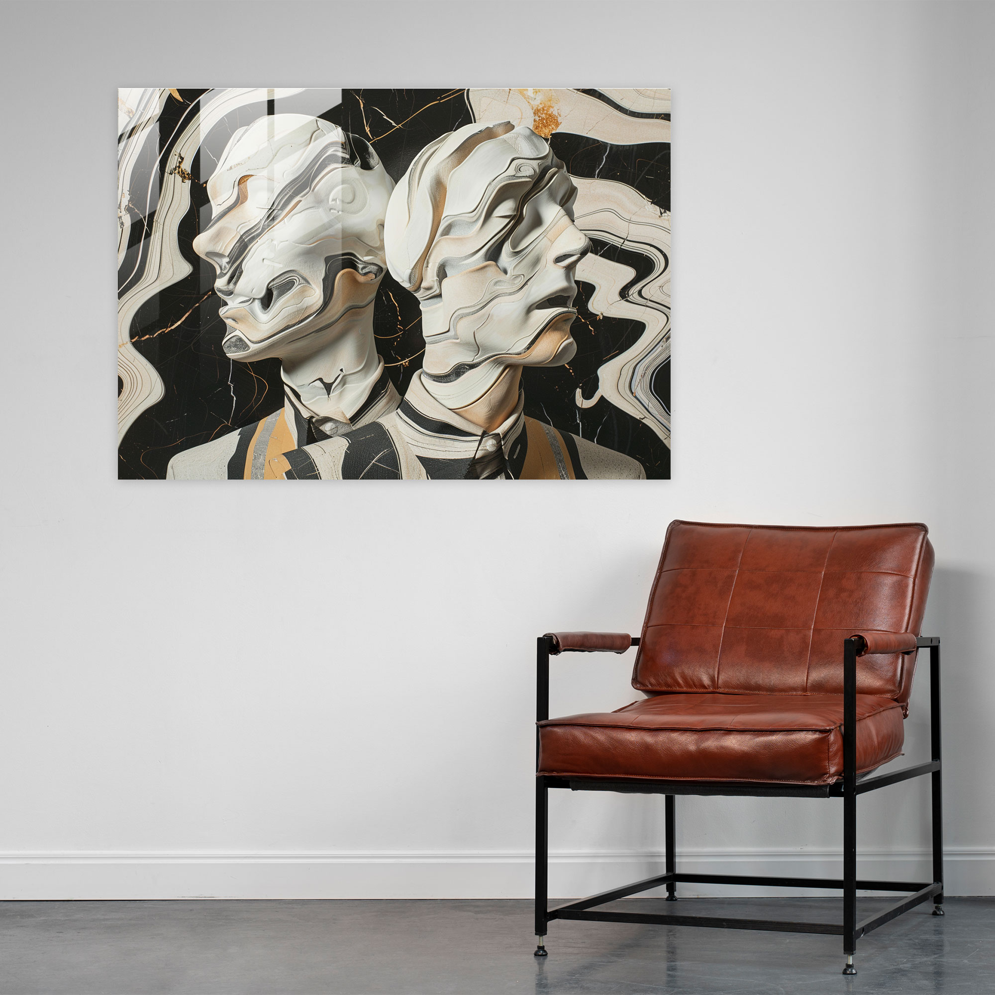 Fovism Art Style Home Decoration - Fovism, Distorted Figures, Glass Print, Exaggerated Features