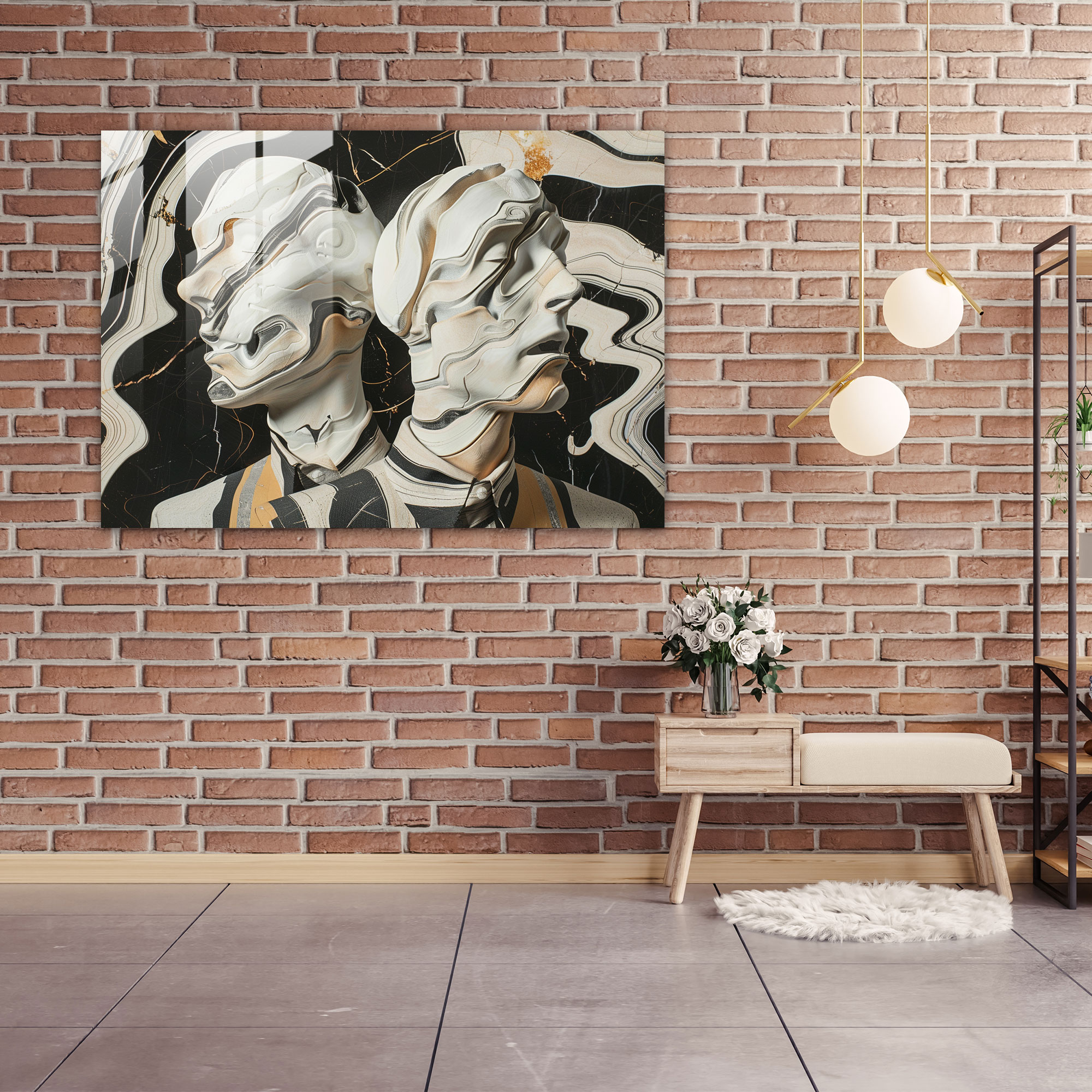 Fovism Art Style Home Decoration - Fovism, Distorted Figures, Glass Print, Exaggerated Features