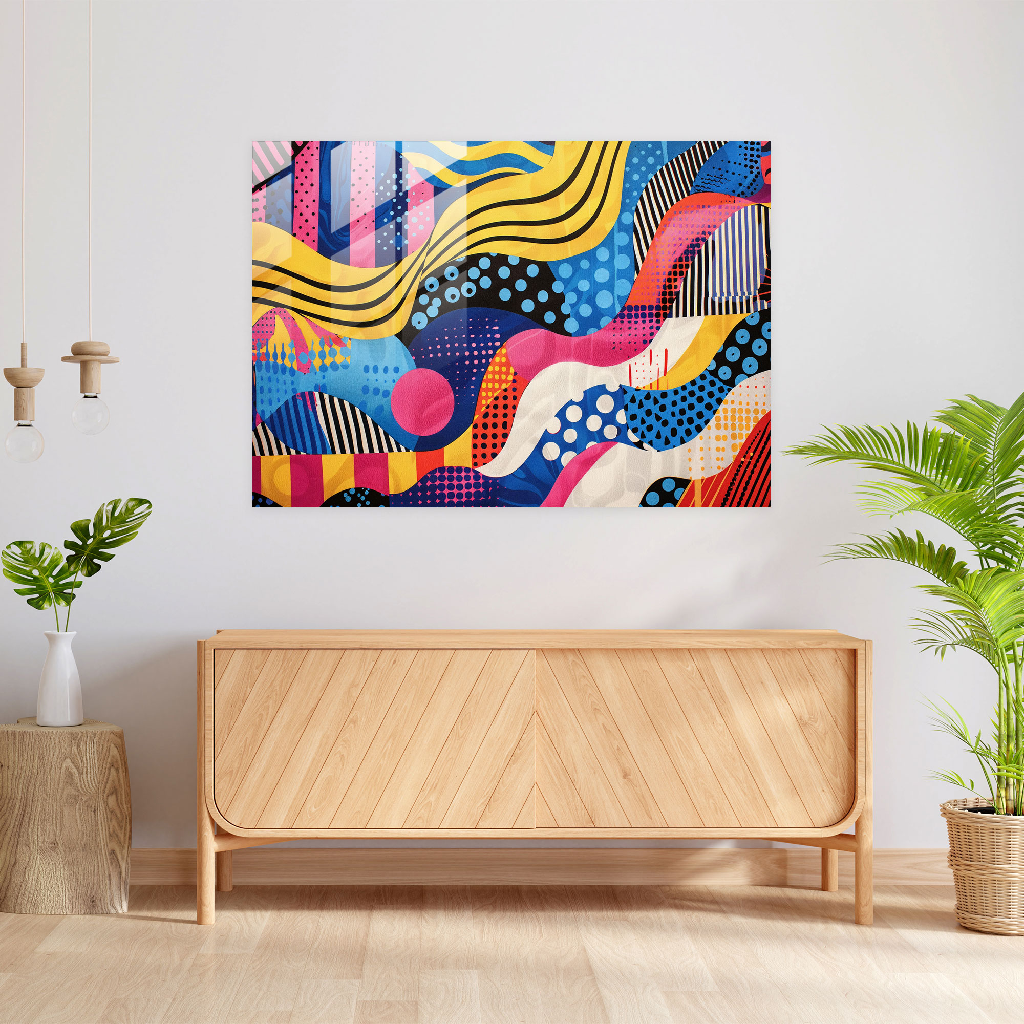 Fovism Art Style Glass Art - Fovism, Home Decoration, Dynamic Compositions, Glass Print