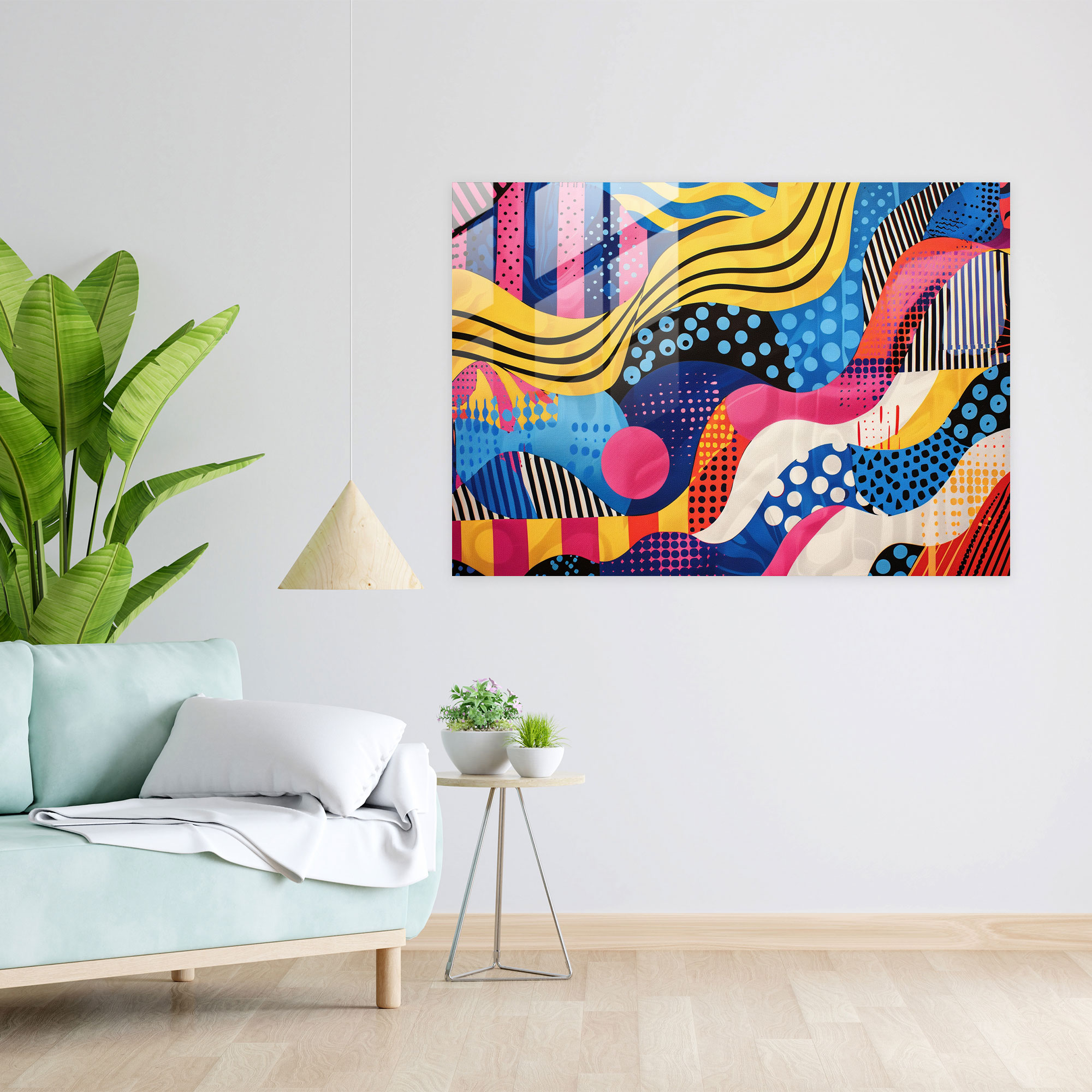 Fovism Art Style Glass Art - Fovism, Home Decoration, Dynamic Compositions, Glass Print