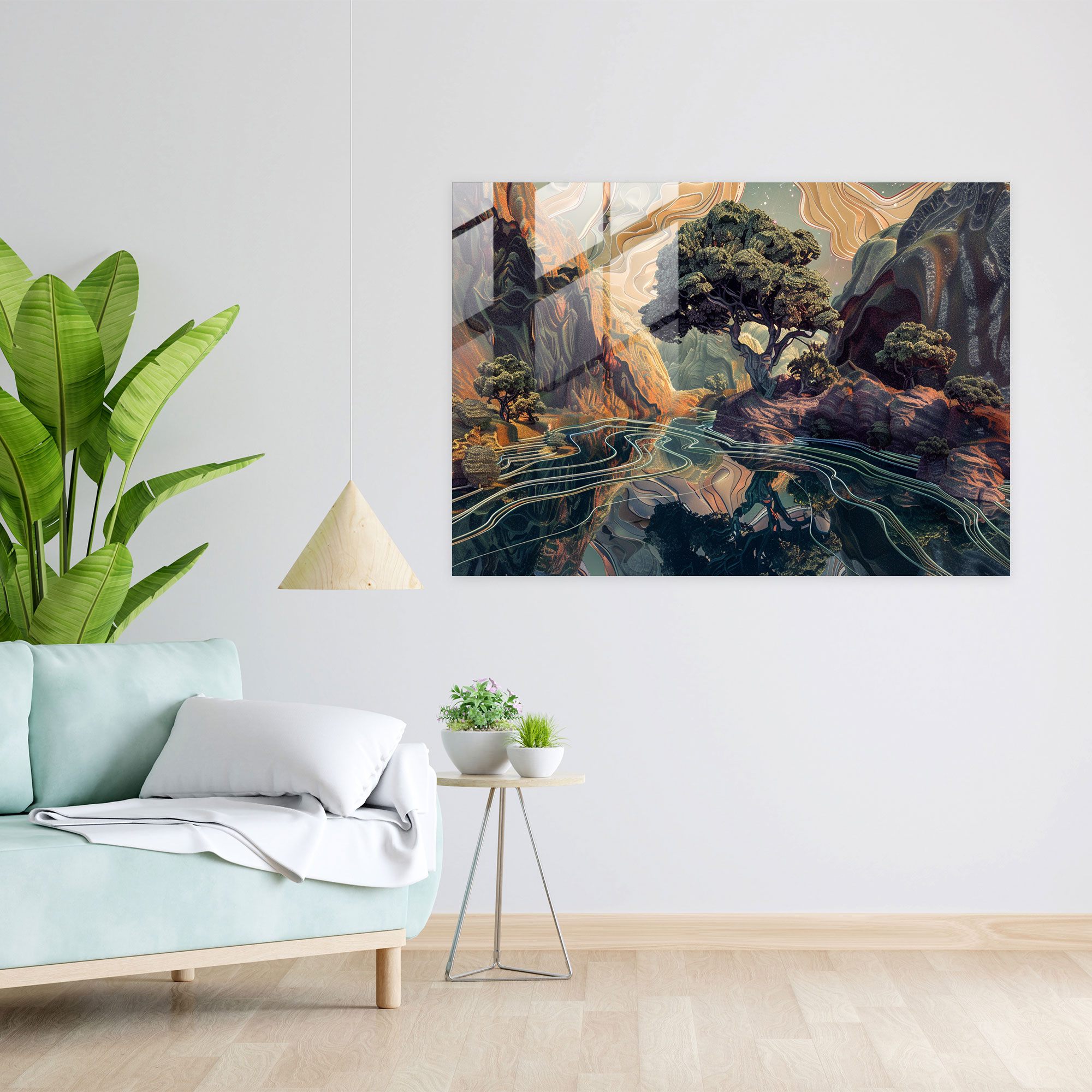 Fovism Art Style Glass Wall Art - Fovism, Surreal Colors, Fovism Art Style, Glass Print