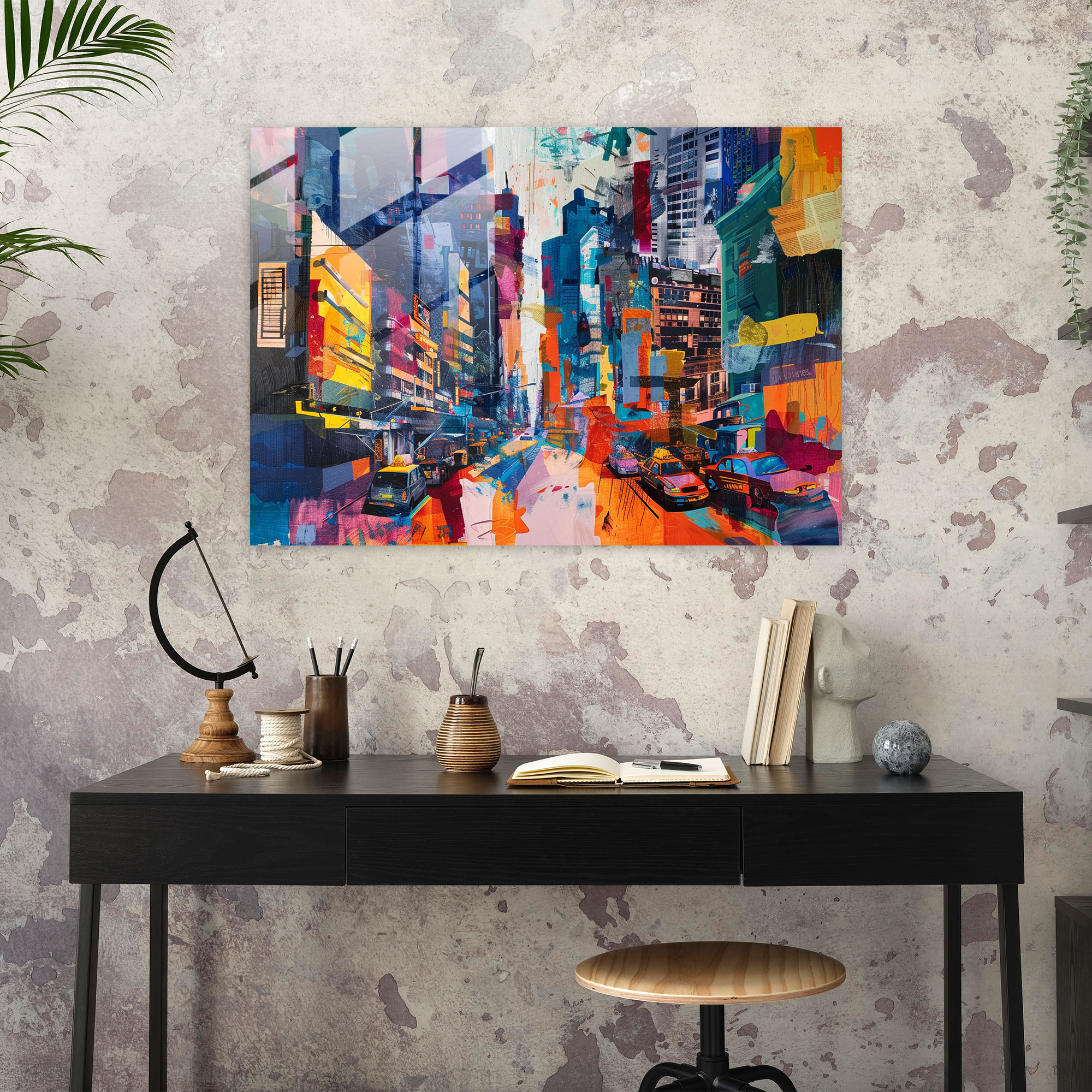 Fovism Art Style Home Decoration - Fovism, Vibrant Cityscapes, Fragmented Scenes, Glass Art