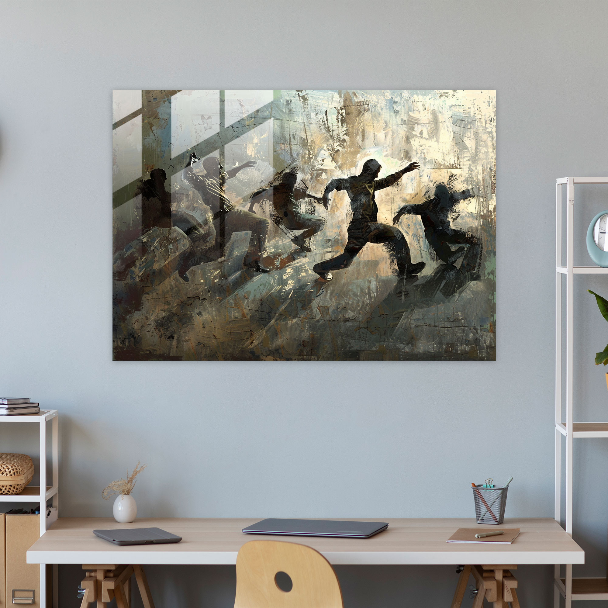 Fovism Art Style Wall Decoration - Fovism, Dynamic Poses, Glass Wall Art, Glass Art