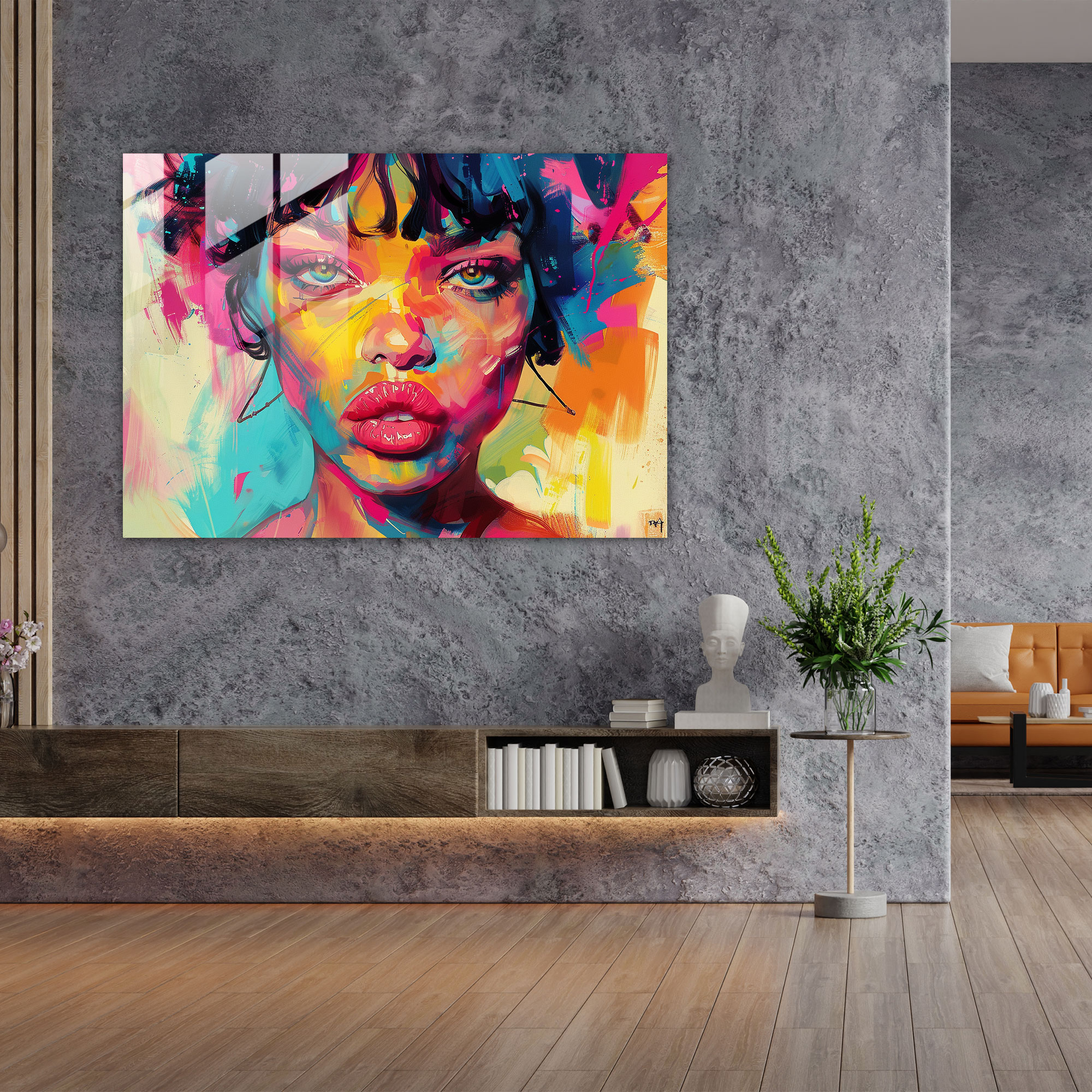 Fovism Art Style Glass Wall Art - Fovism, Modern Art, Home Decoration, Glass Wall Art