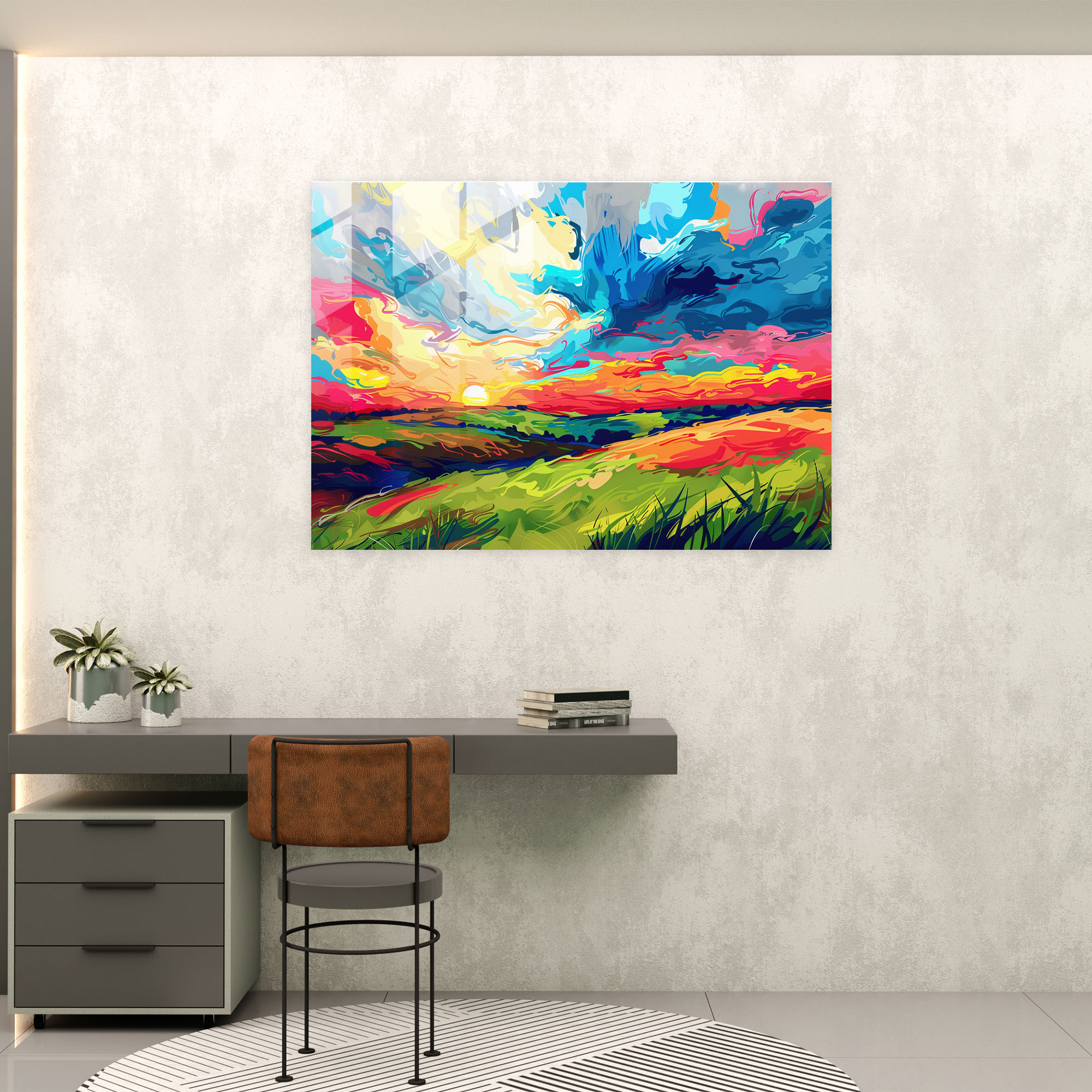 Fovism Art Style Glass Print - Fovism, Glass Print, Fovism Art Style, Home Decoration