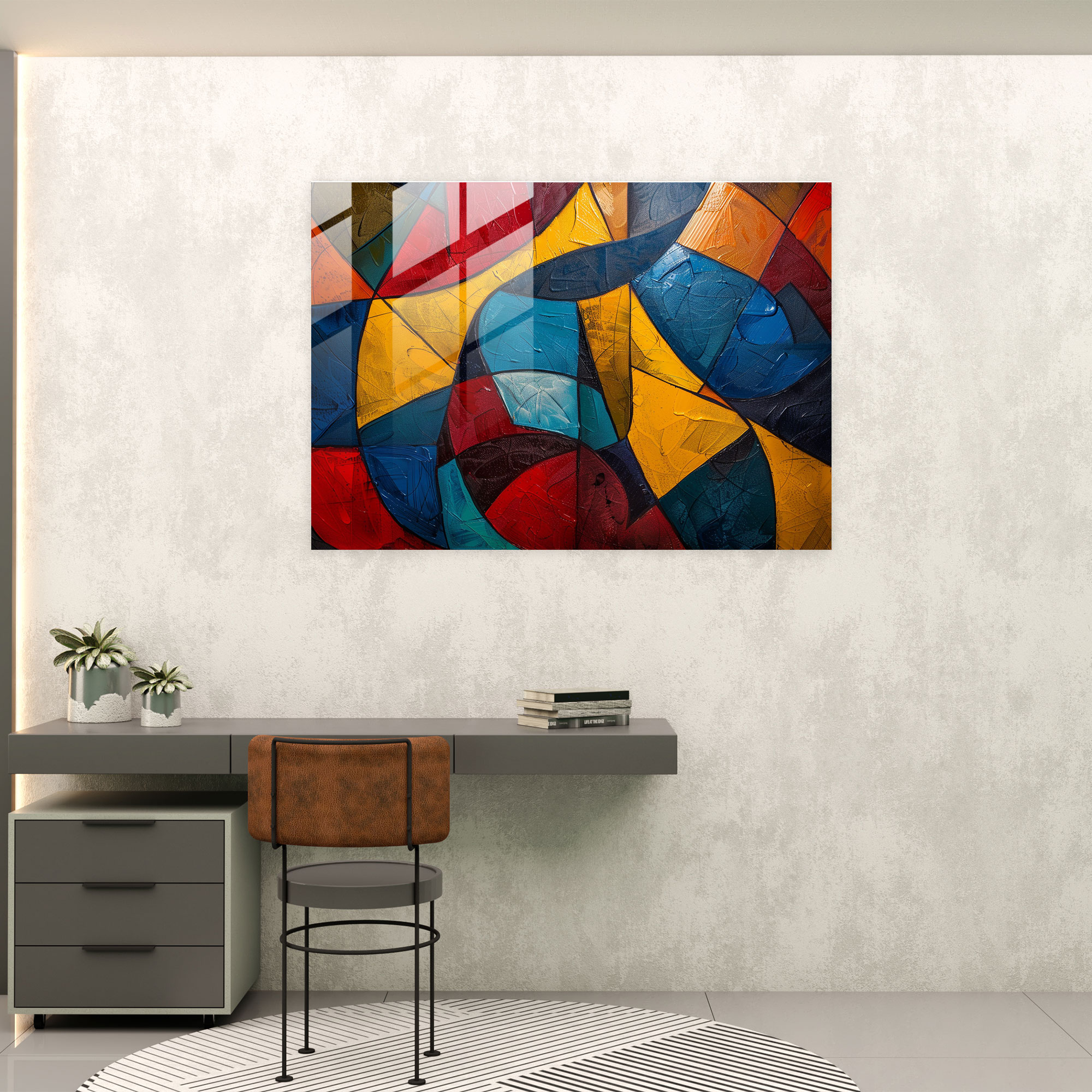 Fovism Art Style Glass Wall Art - Fovism, Modern Art, Fovism Art Style, Home Decoration