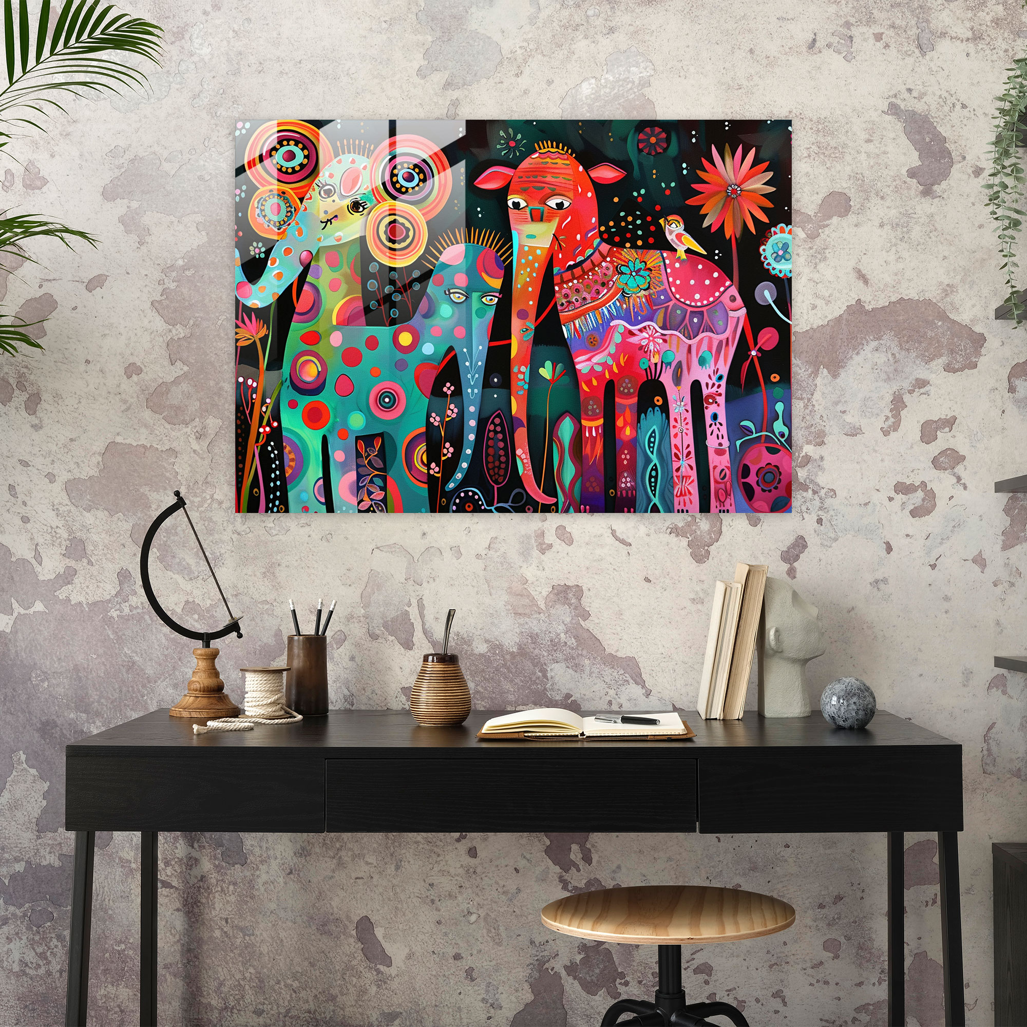 Fovism Glass Art Modern Art - Fovism, Wall Decoration, Glass Art, Glass Print