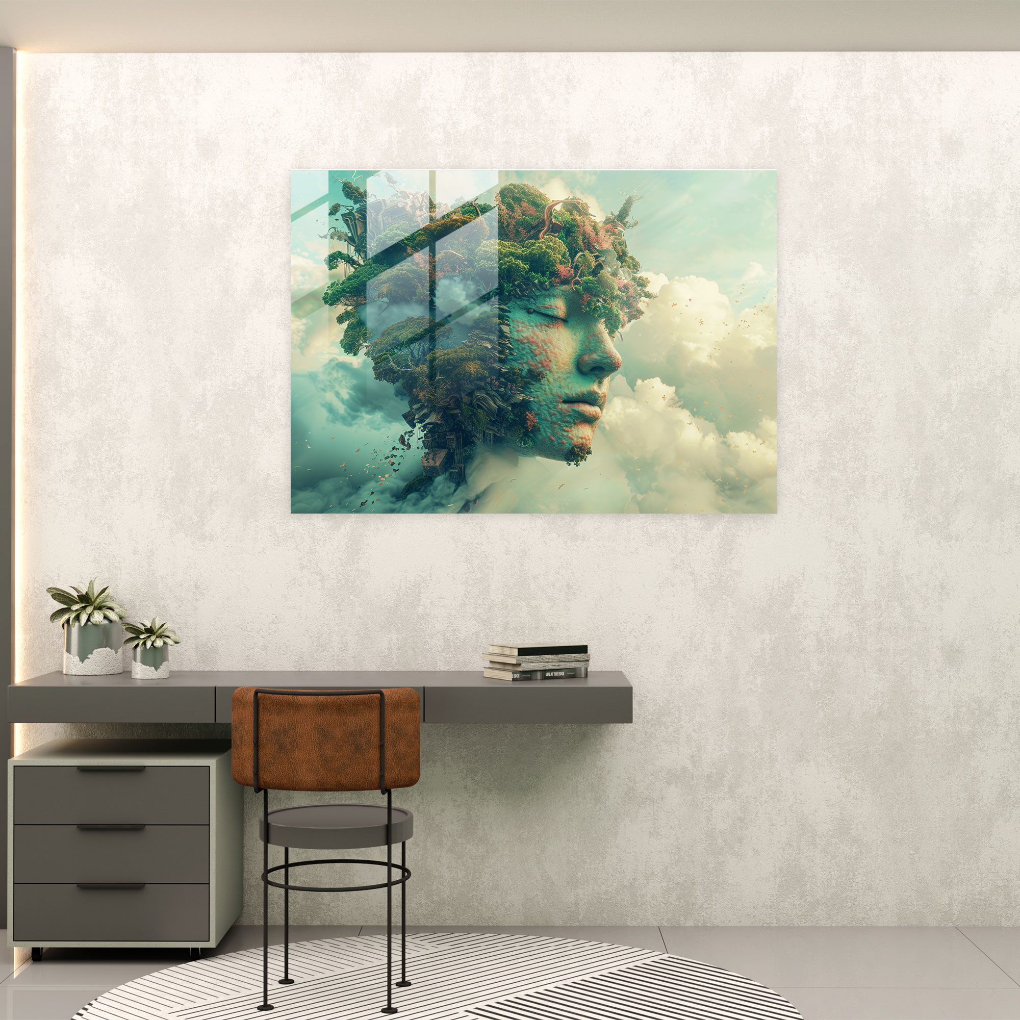 Fovism Glass Print Wall Decoration - Fovism, Glass Wall Art, Wall Decoration, Fovism Art Style