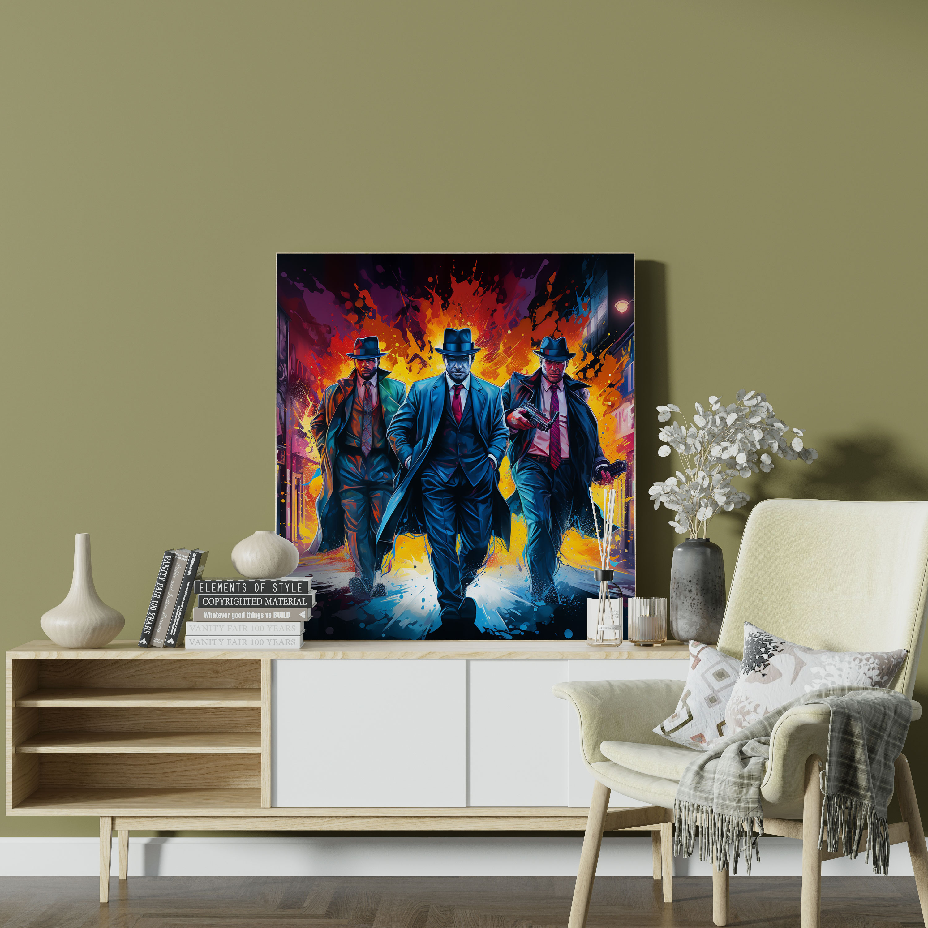 Goodfellas Graffiti Canvas Print - Goodfellas, Wall Decoration, Home Decoration, Canvas