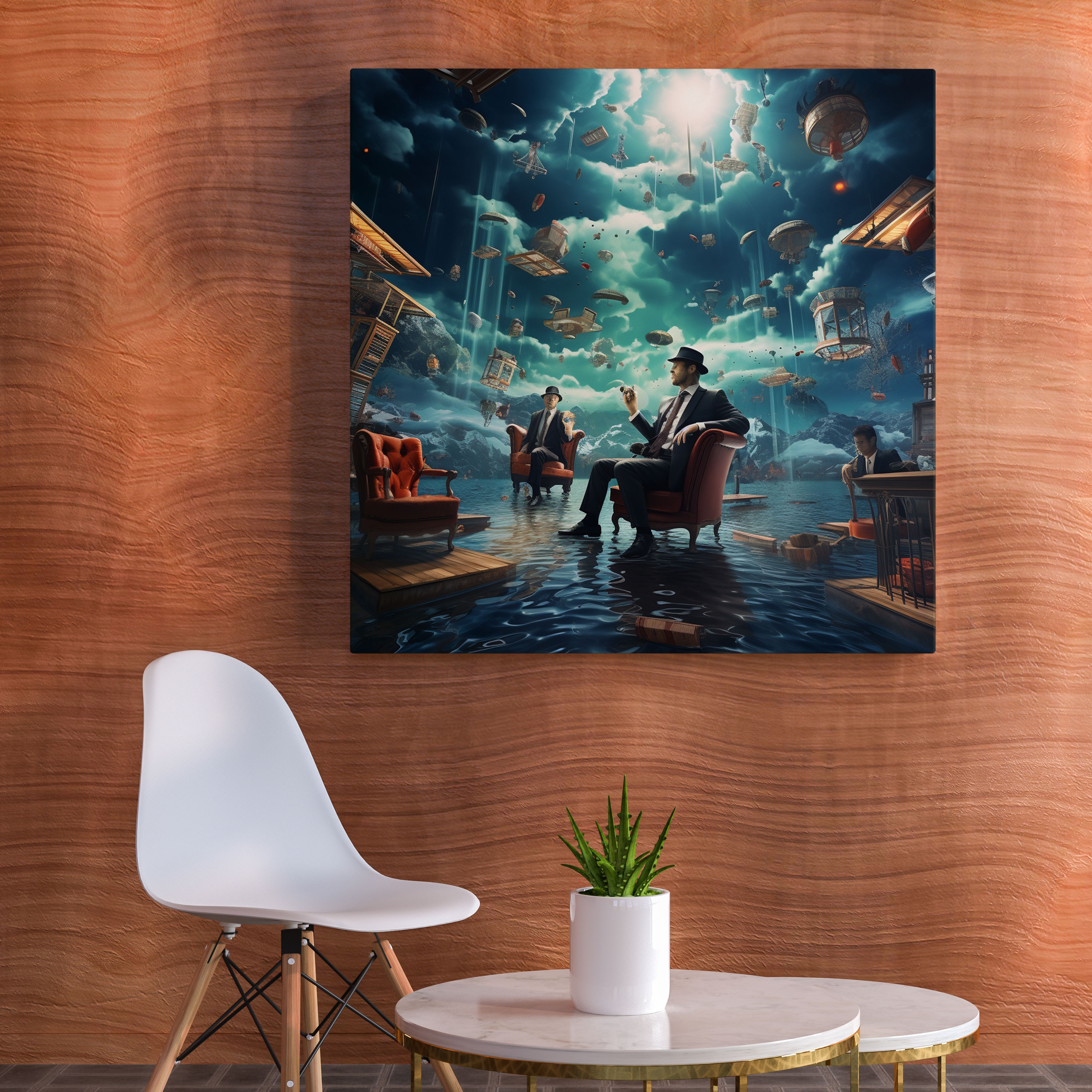 Goodfellas Surreal Digital Art Canvas Print - Goodfellas, Dreamlike Atmosphere, Wall Art, Wall Decoration
