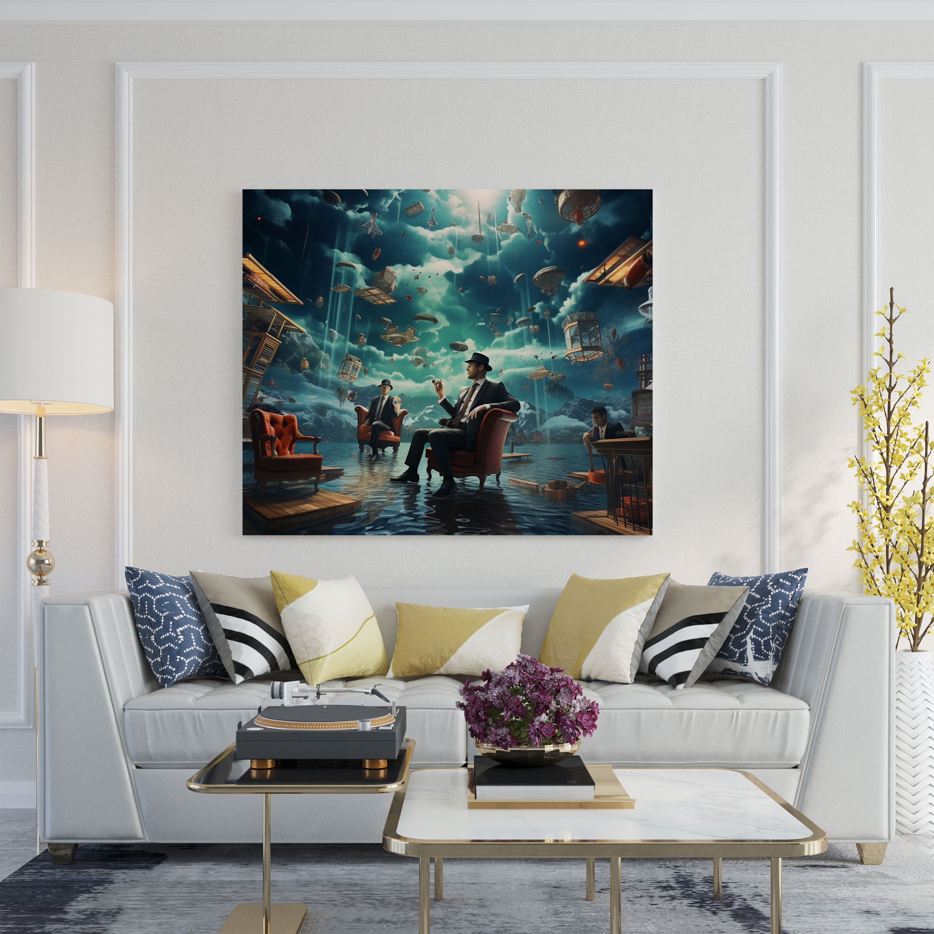 Goodfellas Surreal Digital Art Canvas Print - Goodfellas, Dreamlike Atmosphere, Wall Art, Wall Decoration