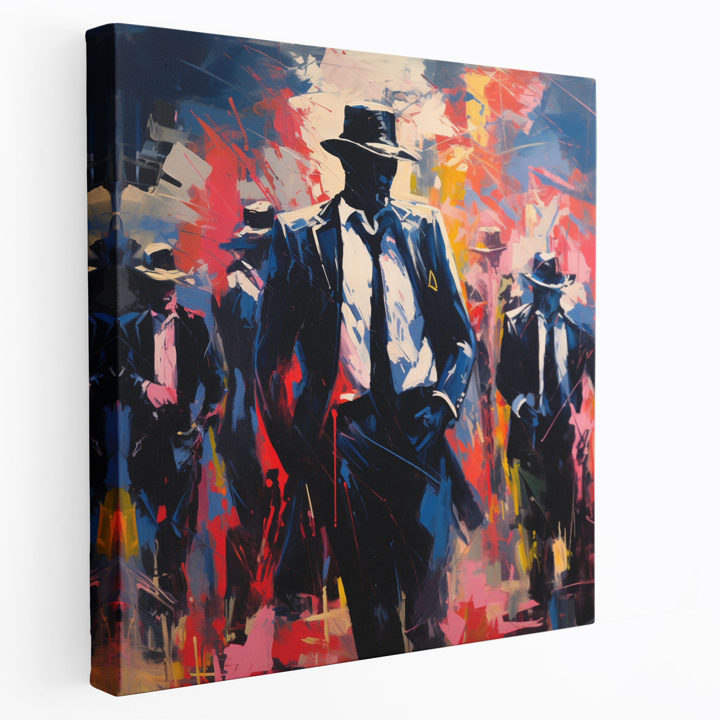 Goodfellas Abstract Expressionism Canvas Print - Goodfellas, Wall Art, Sense Of Movement, Vibrant Colors