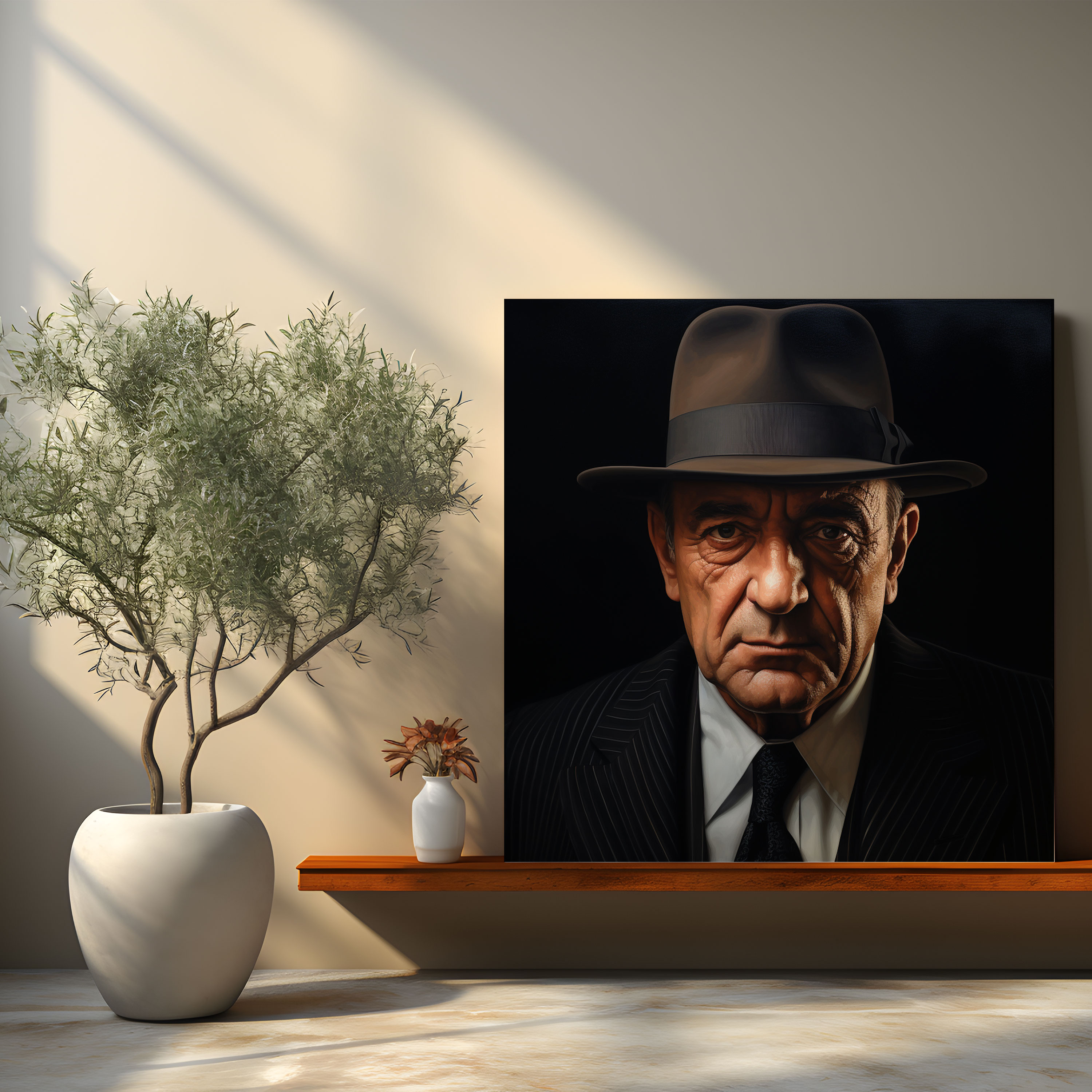 Goodfellas Realistic Portrait Canvas Print - Goodfellas, Sophistication, Stunning Centerpiece, Canvas