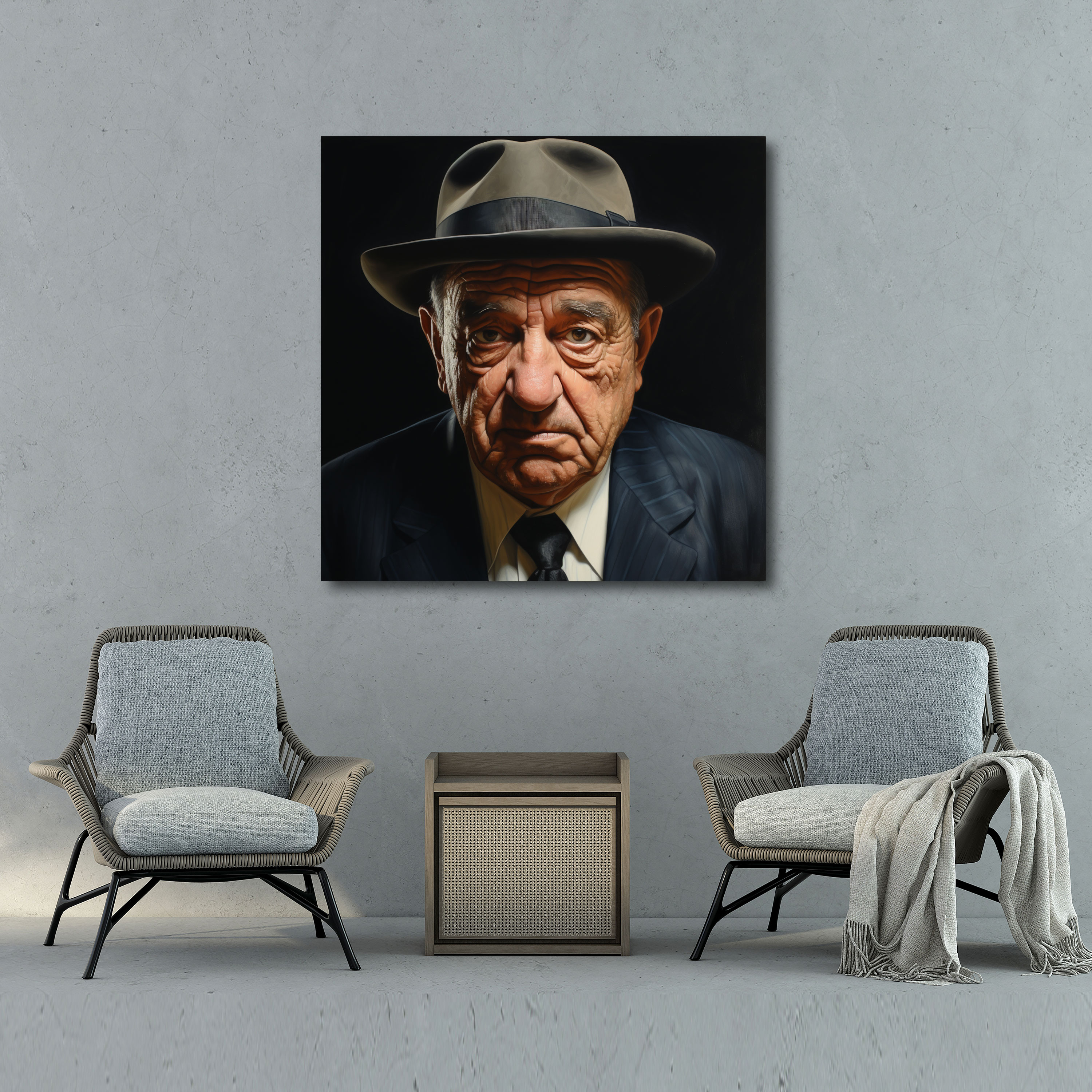 Goodfellas Canvas Print - Goodfellas, Detailed Portrait, Mob Boss, Canvas Wall Art