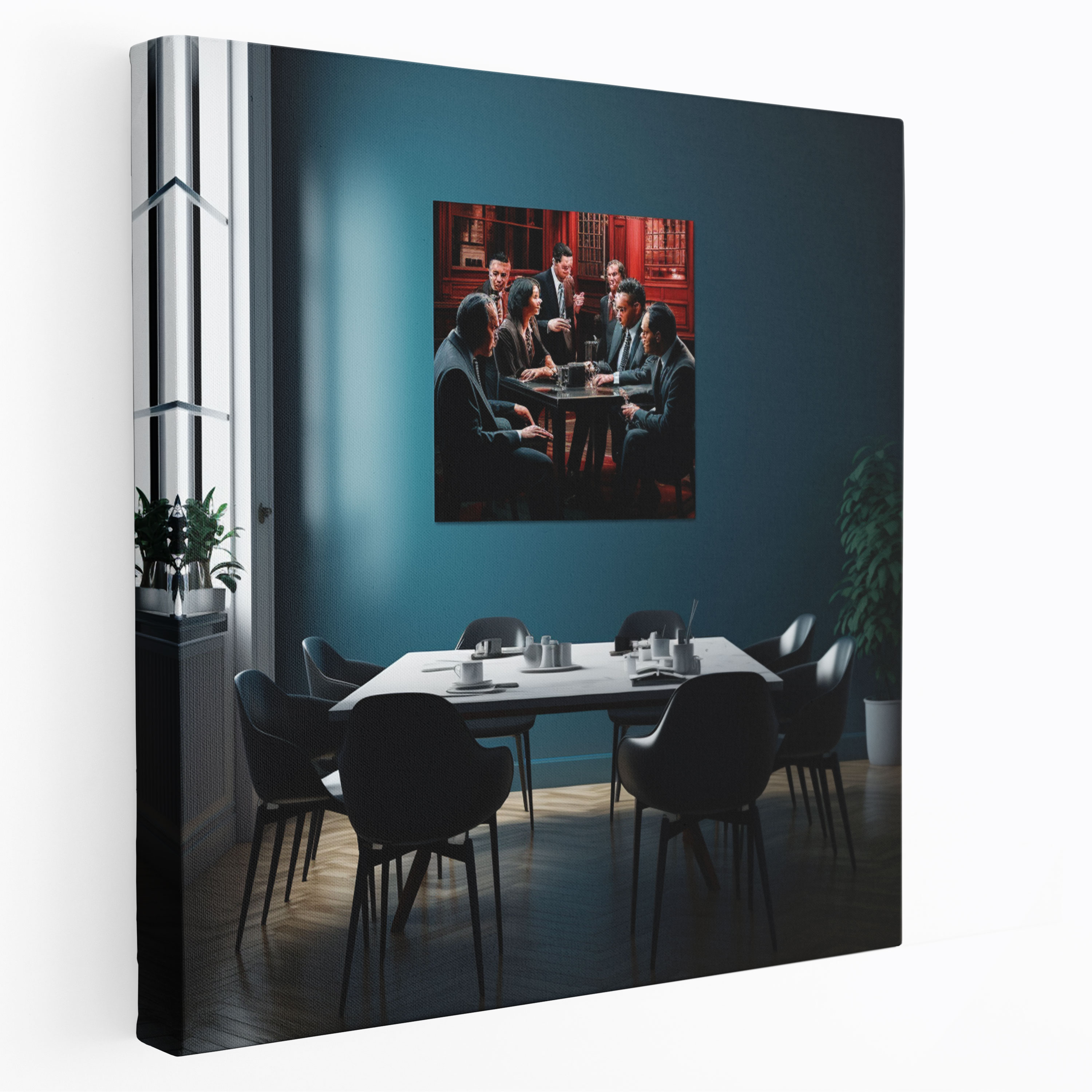 Goodfellas Retro-Style Canvas Print - Goodfellas, Intrigue, Suited Men, Canvas Print