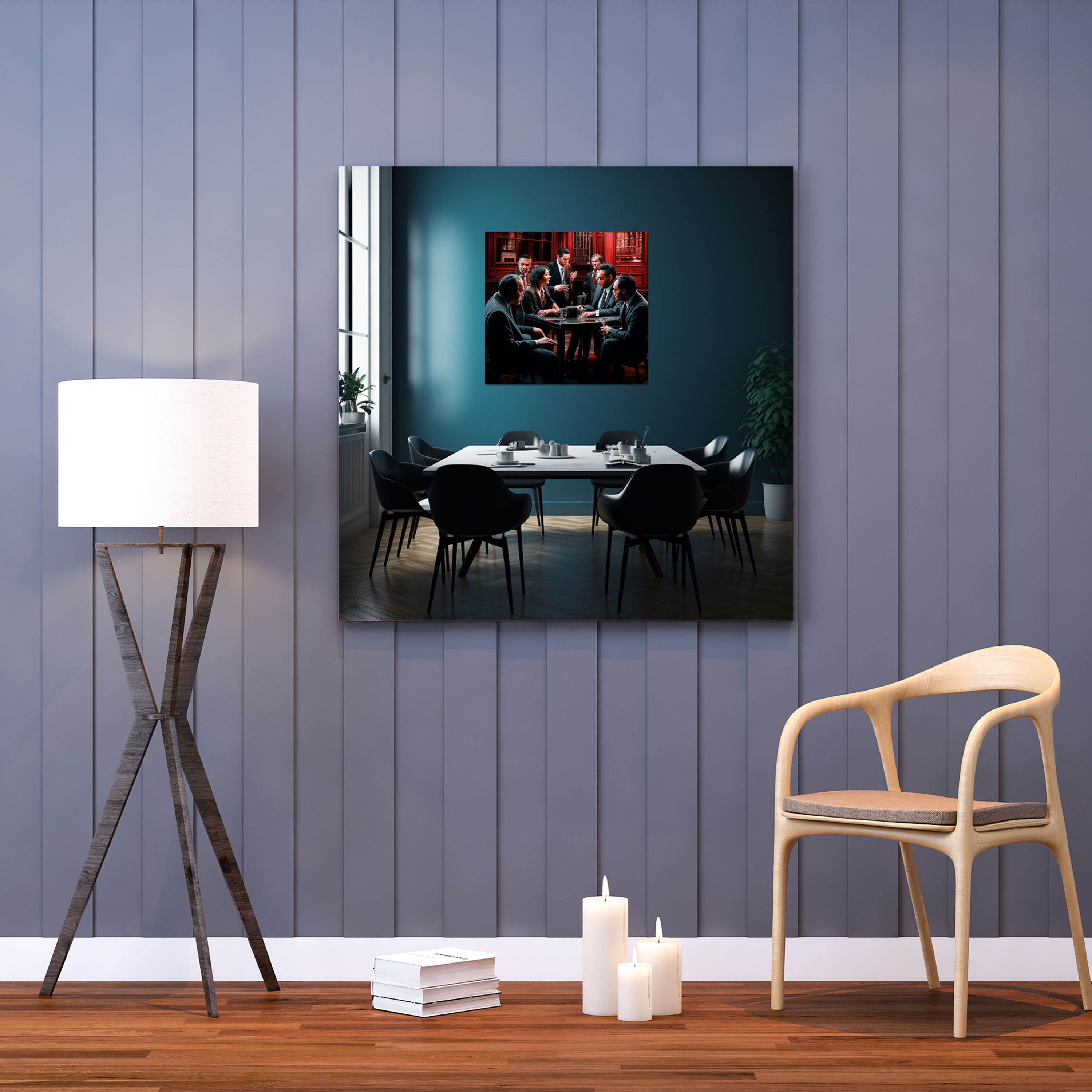 Goodfellas Retro-Style Canvas Print - Goodfellas, Intrigue, Suited Men, Canvas Print