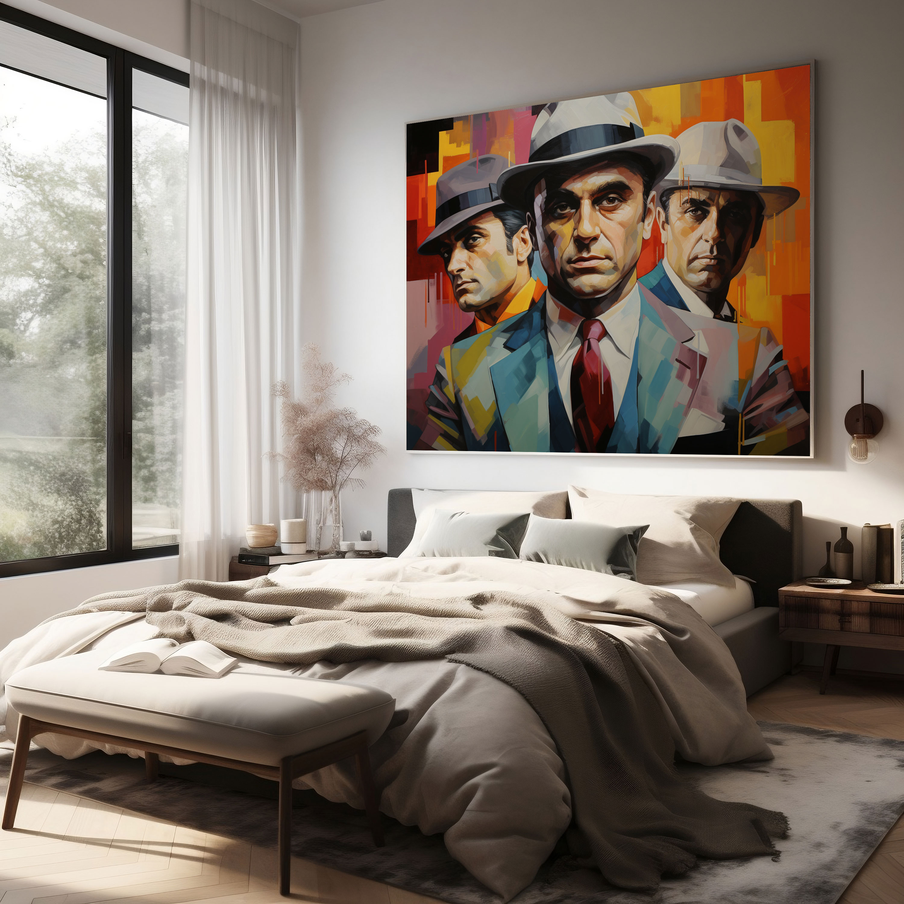 Goodfellas Abstract Modern Wall Art - Goodfellas, Wall Decoration, Abstract, Canvas Wall Art