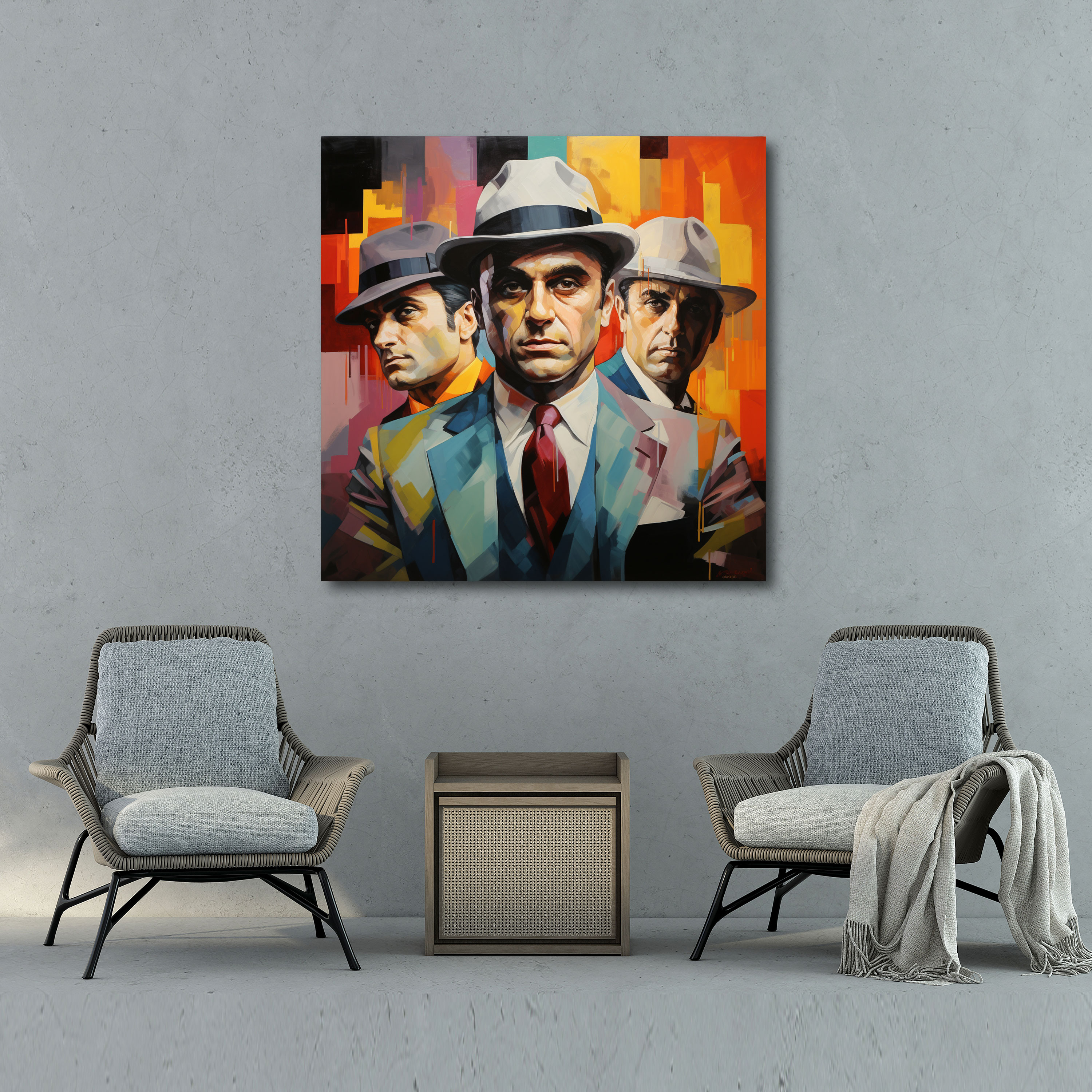 Goodfellas Abstract Modern Wall Art - Goodfellas, Wall Decoration, Abstract, Canvas Wall Art