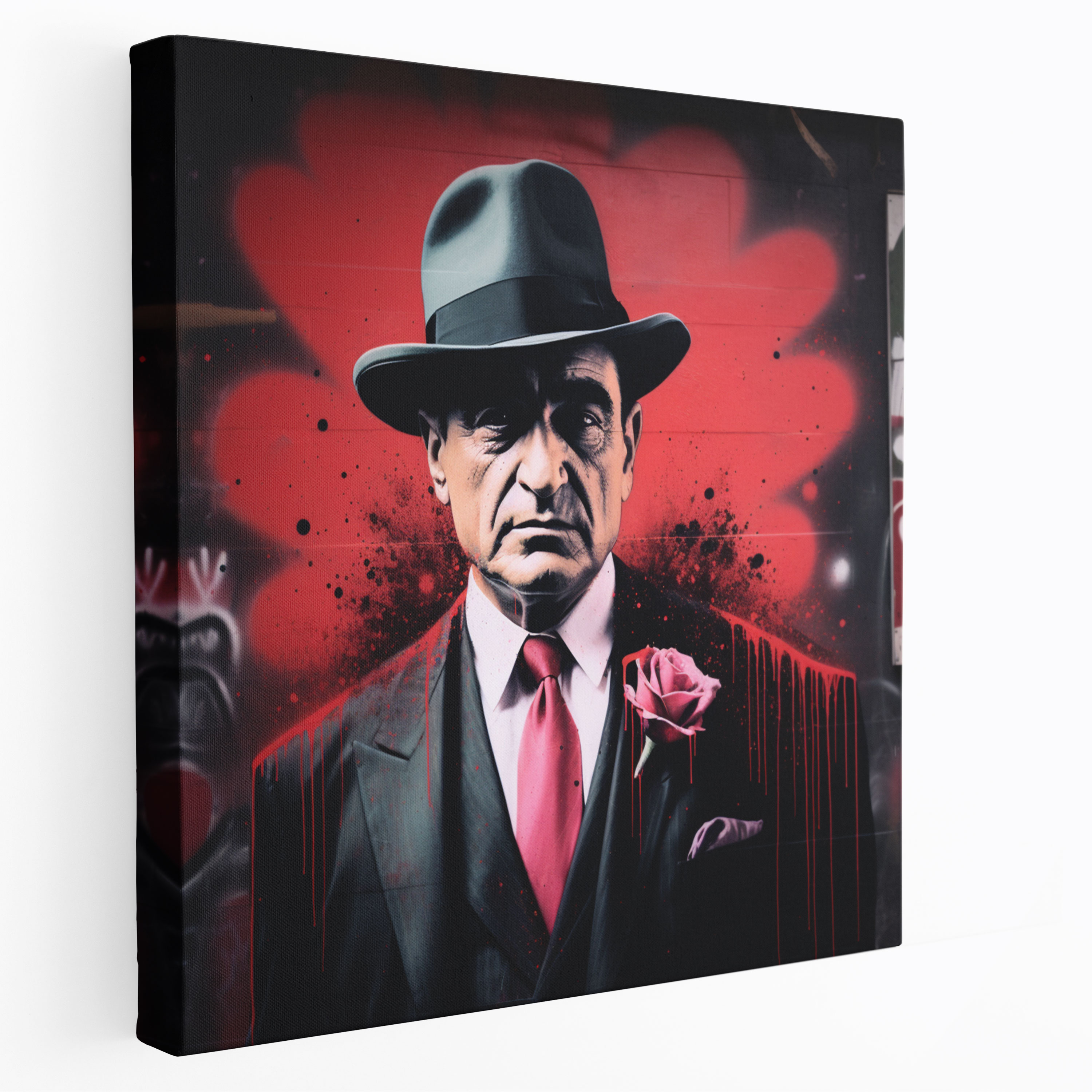 Goodfellas Graffiti Canvas Print - Goodfellas, Canvas, Home Decoration, Spray-Painted Portrait