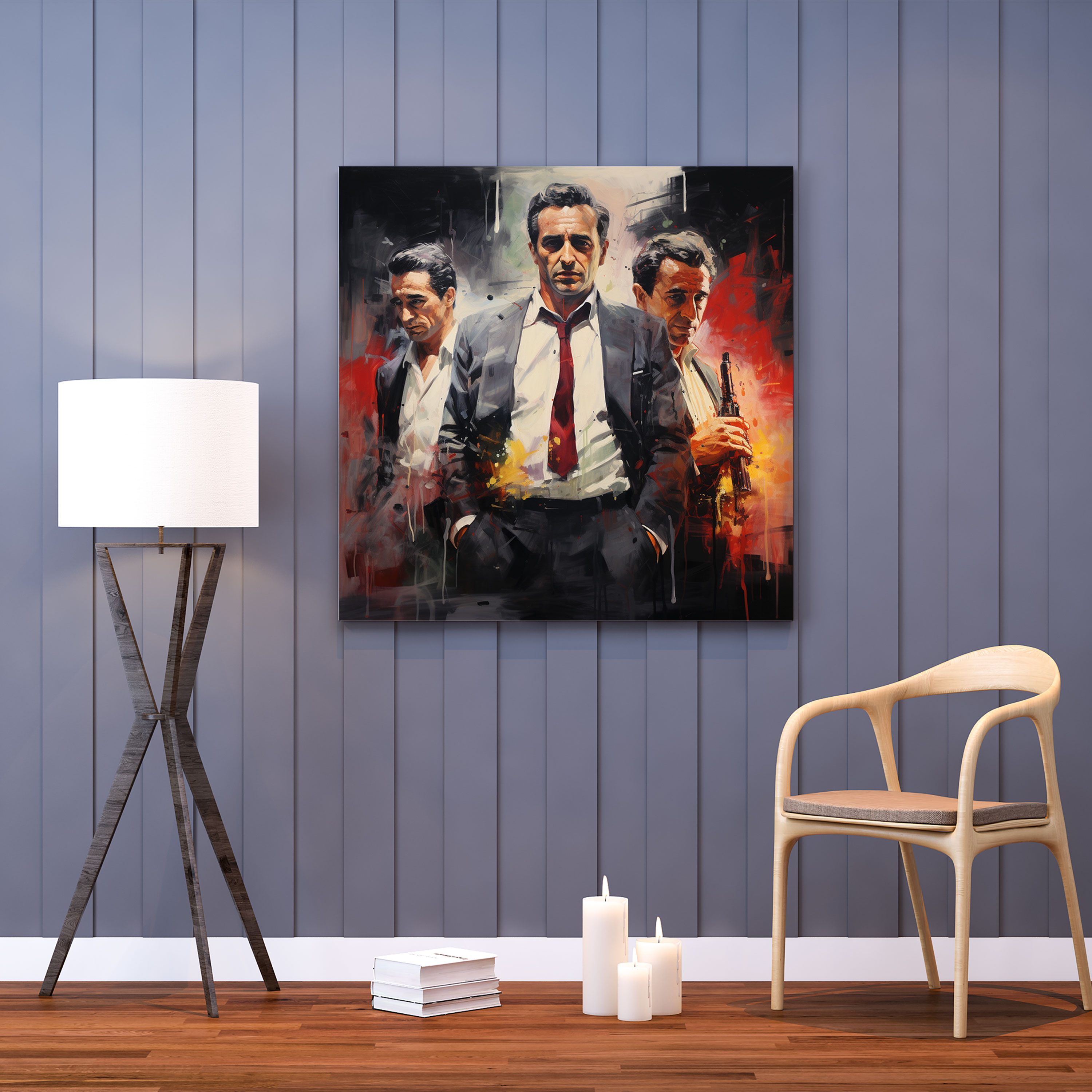 Goodfellas Abstract Painting Canvas Print - Goodfellas, Goodfellas, Canvas Wall Art, Canvas Print