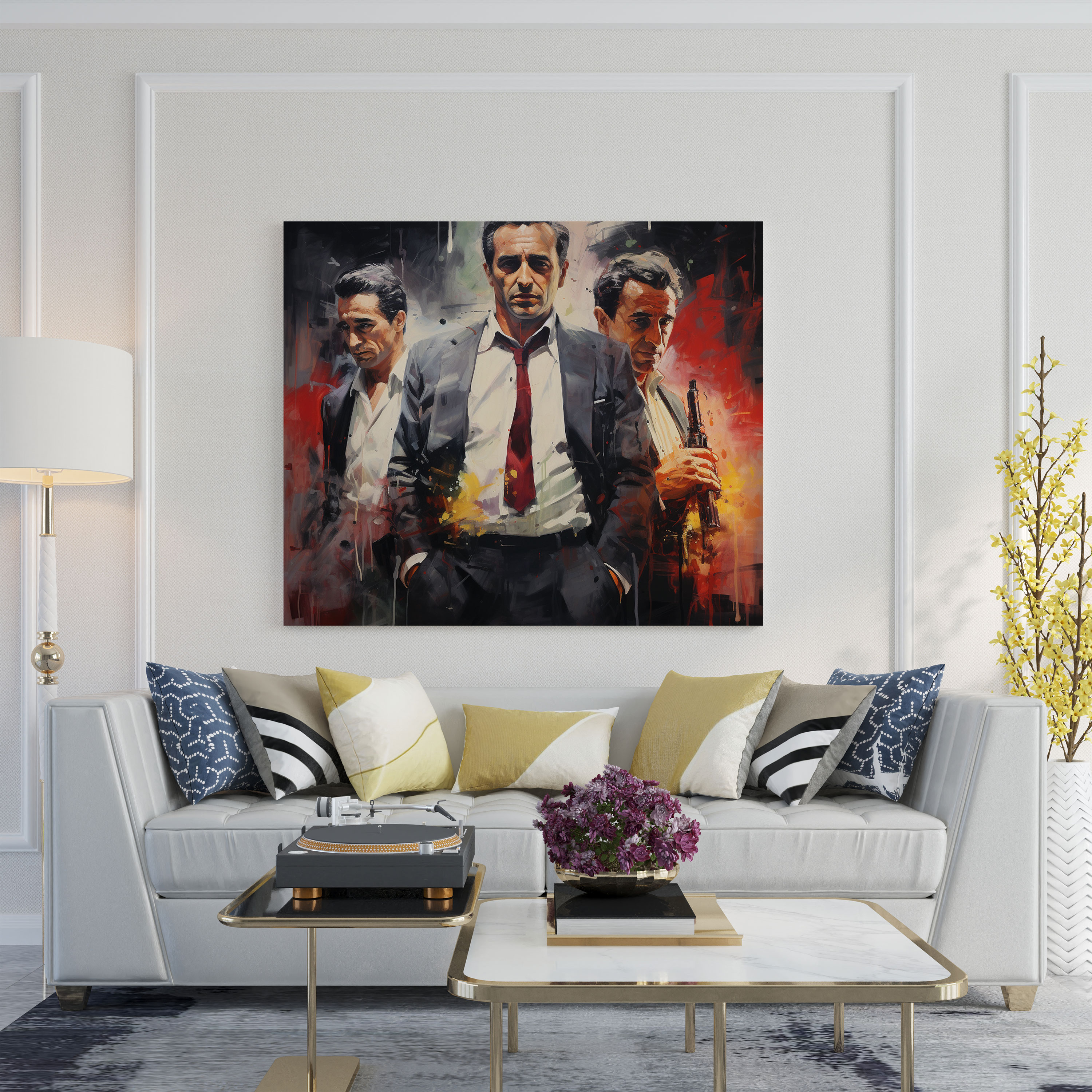 Goodfellas Abstract Painting Canvas Print - Goodfellas, Goodfellas, Canvas Wall Art, Canvas Print