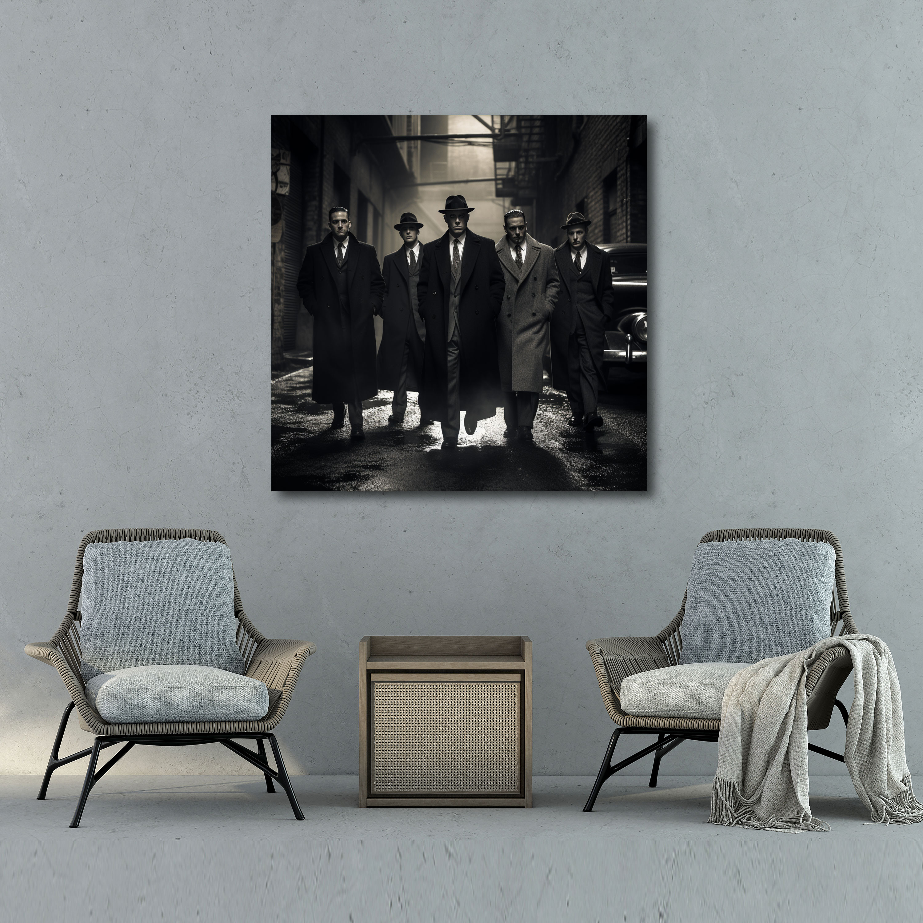 Goodfellas Canvas Print - Classic Black And White Mobster Scene - Goodfellas, Classic, Wall Decoration, Power