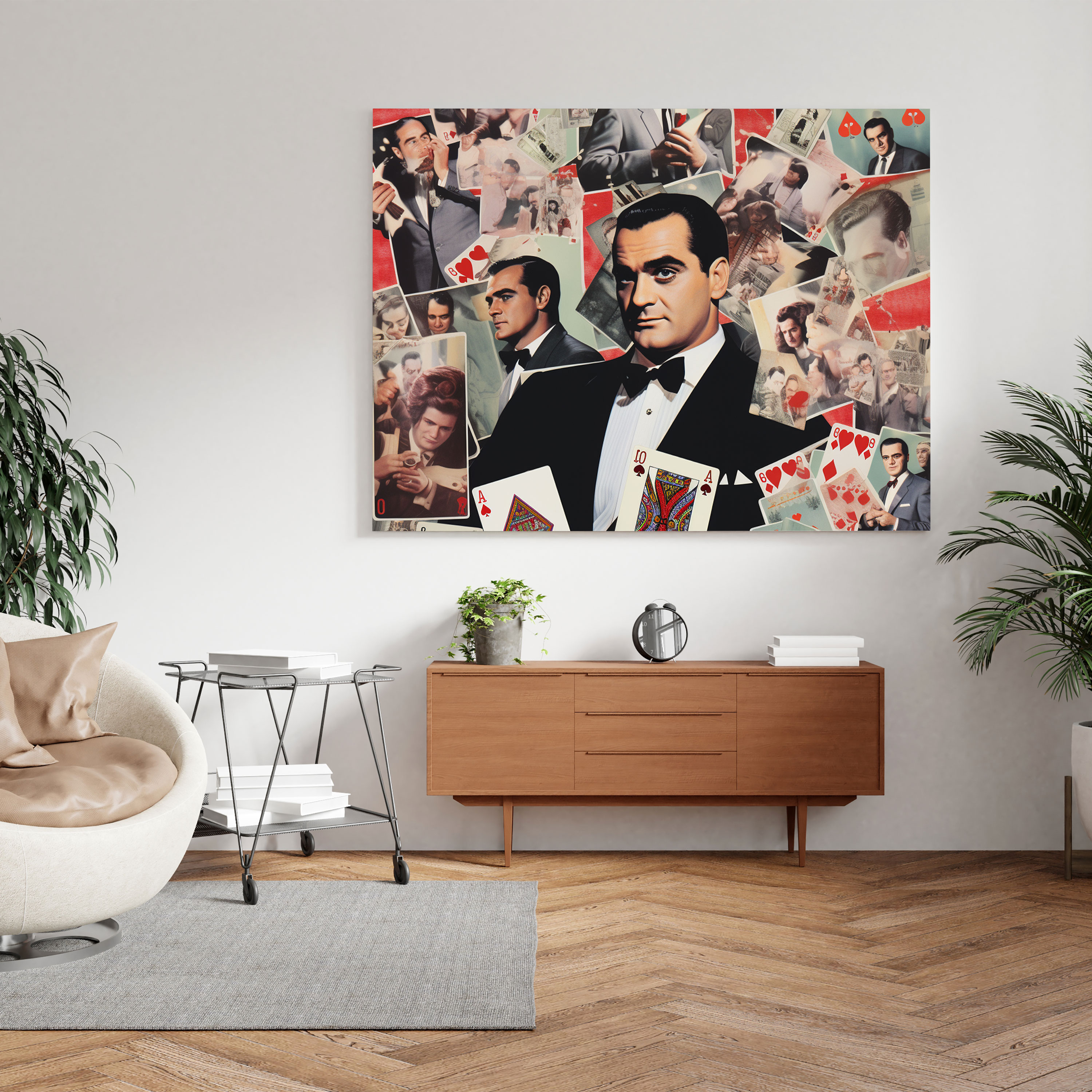 Goodfellas Canvas Print - Vintage Playing Card Collage - Goodfellas, Canvas, Allure, Sophistication