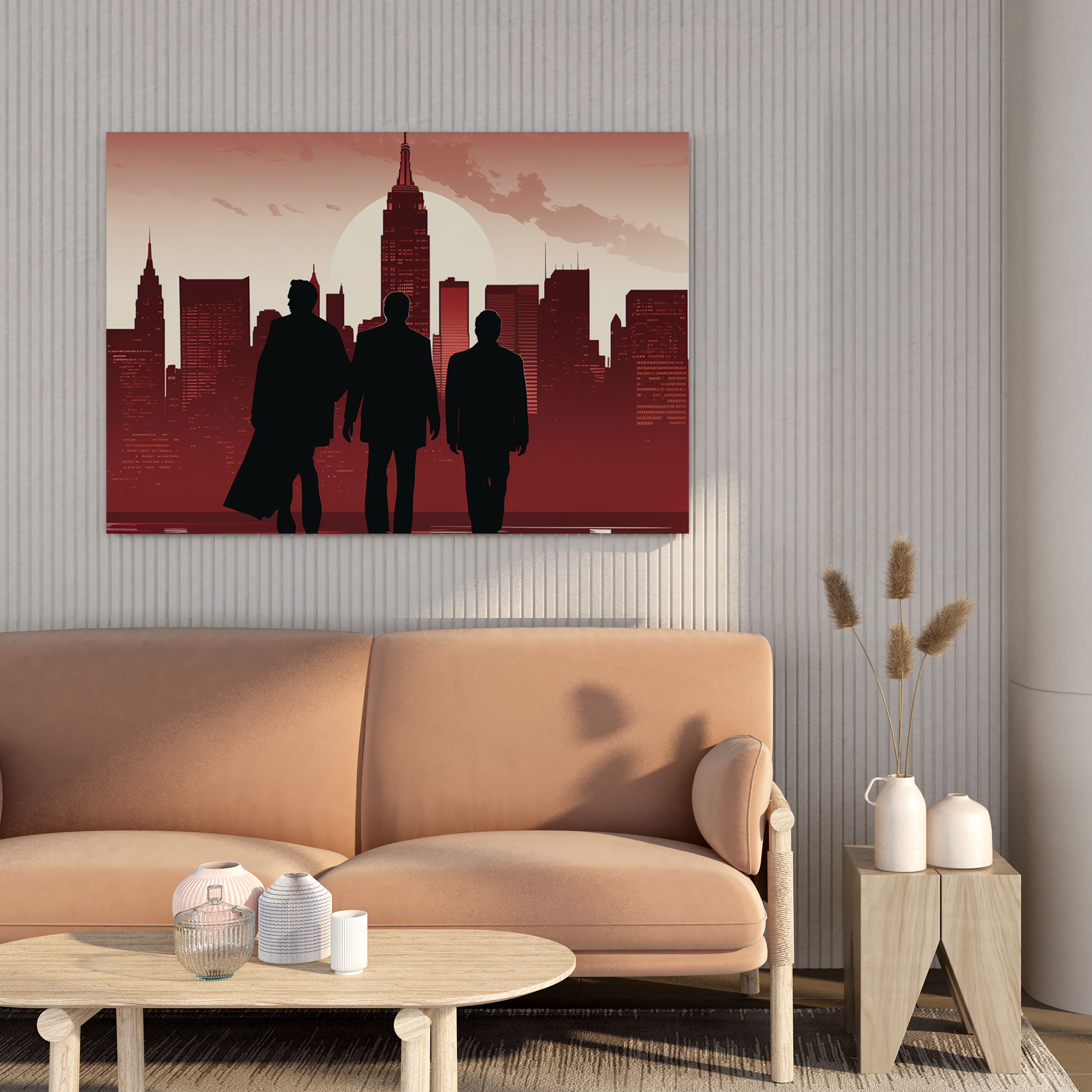 Goodfellas Canvas Wall Art - Goodfellas, Clean Lines, Home Decoration, Minimalist Illustration
