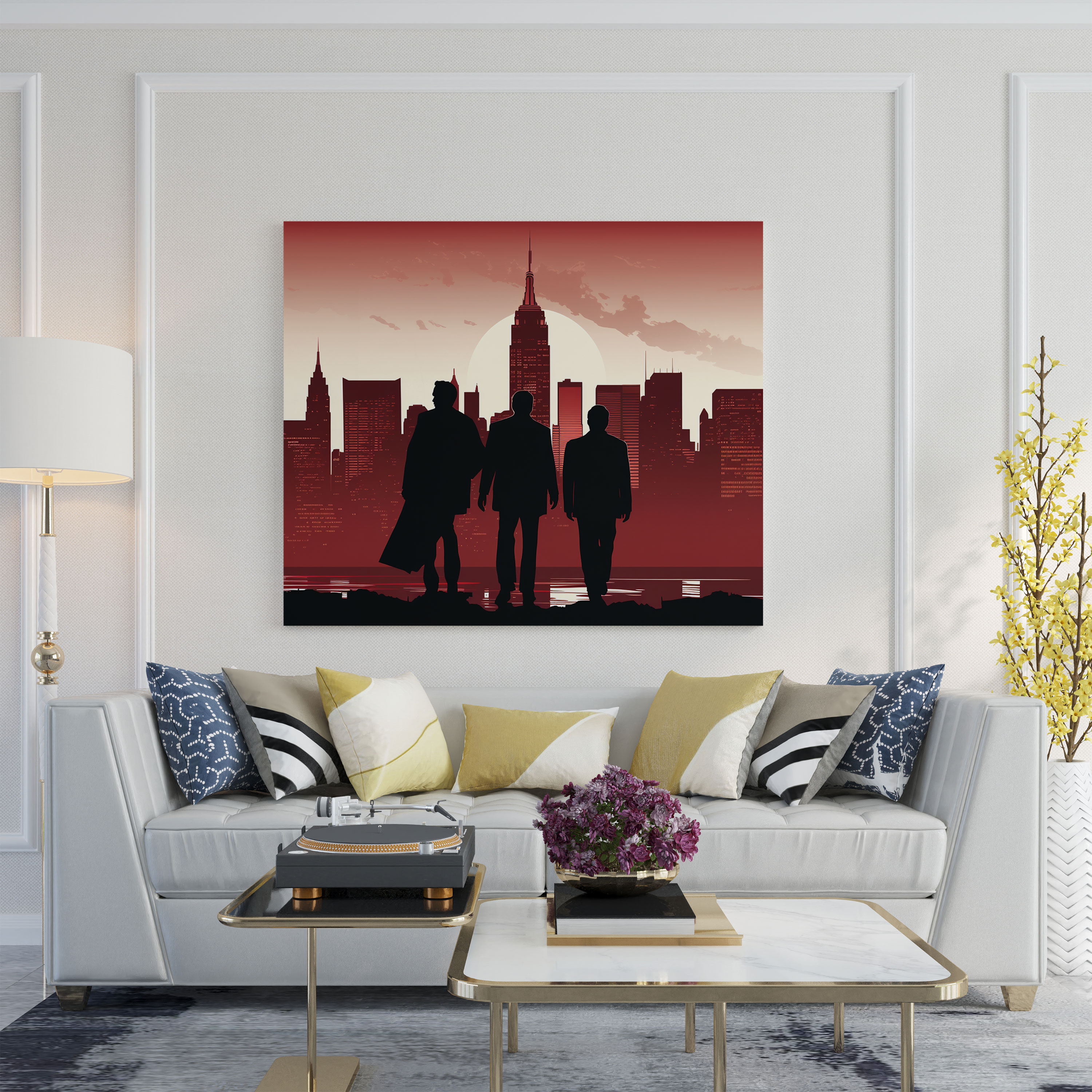 Goodfellas Canvas Wall Art - Goodfellas, Clean Lines, Home Decoration, Minimalist Illustration