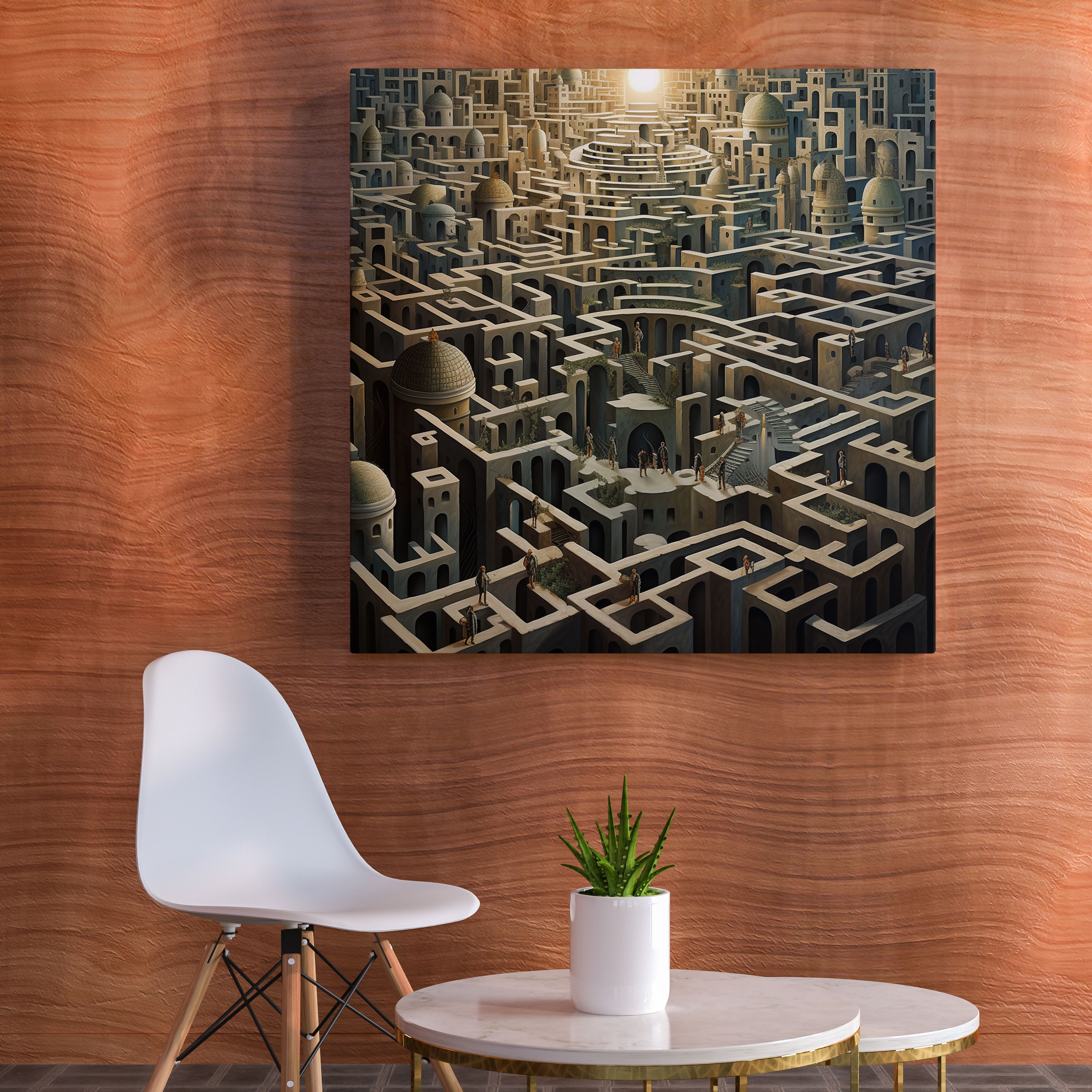 Goodfellas Canvas Print - Goodfellas, Canvas Wall Art, Crime-Related Symbols, Maze-Like Structure