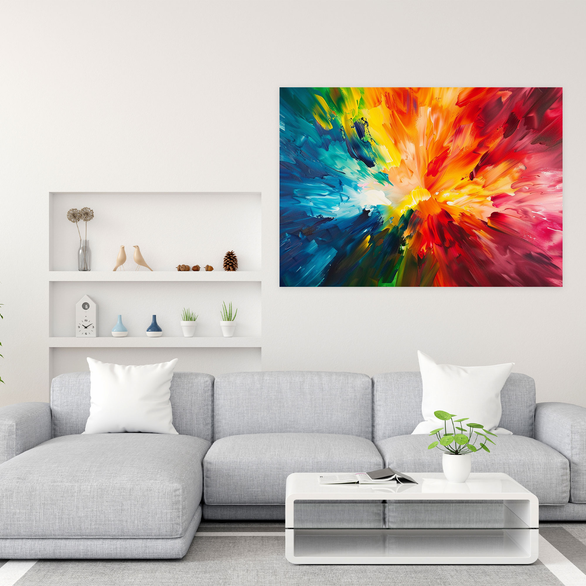 Fovism Abstract Color Explosion Wall Art - Fovism, Fovism, Wall Decoration, Wall Art