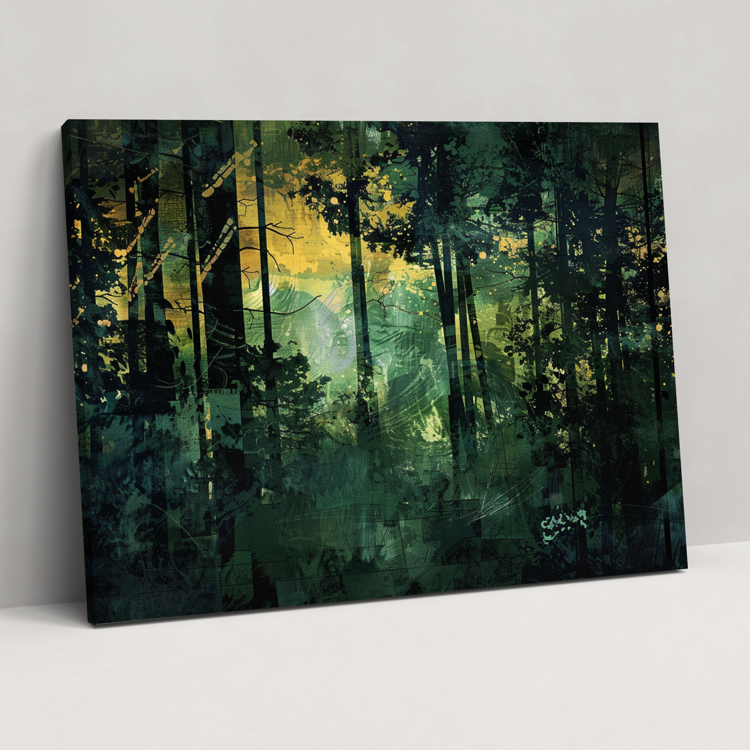 Fovism Abstract Forest Interpretation Canvas Print - Fovism, Wall Art, Home Decoration, Canvas Wall Art