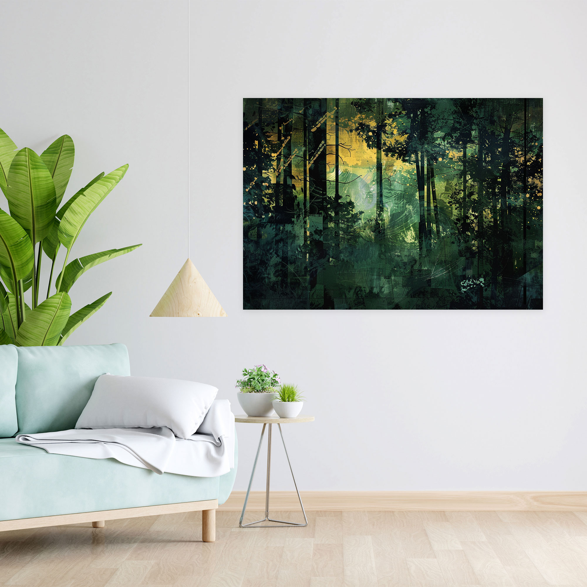 Fovism Abstract Forest Interpretation Canvas Print - Fovism, Wall Art, Home Decoration, Canvas Wall Art