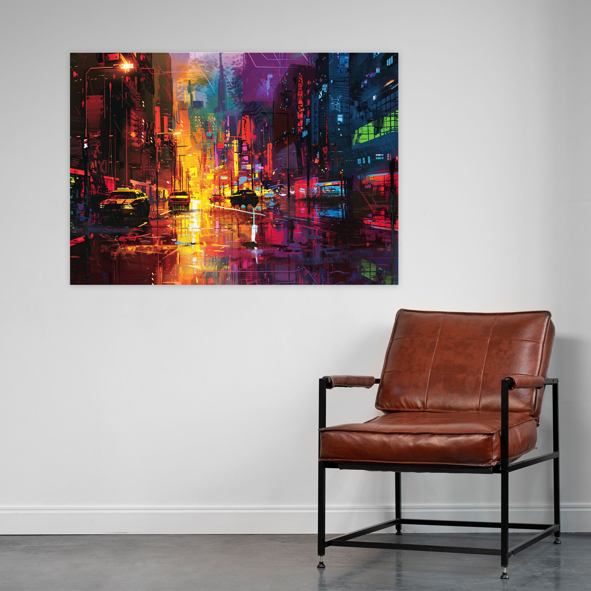 Fovism Art Style Cityscape Canvas Print - Fovism, Home Decoration, Wall Decoration, Canvas Print