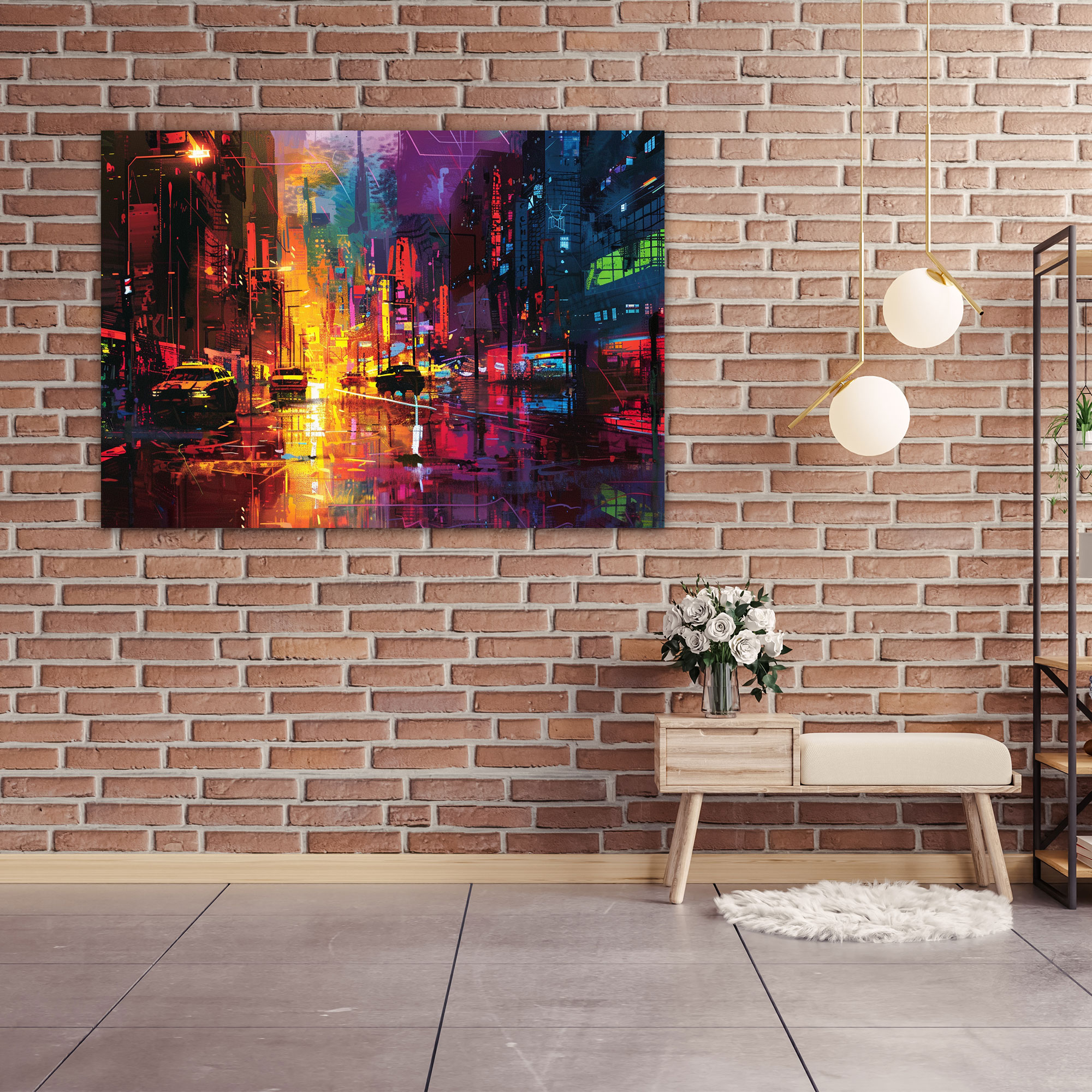 Fovism Art Style Cityscape Canvas Print - Fovism, Home Decoration, Wall Decoration, Canvas Print