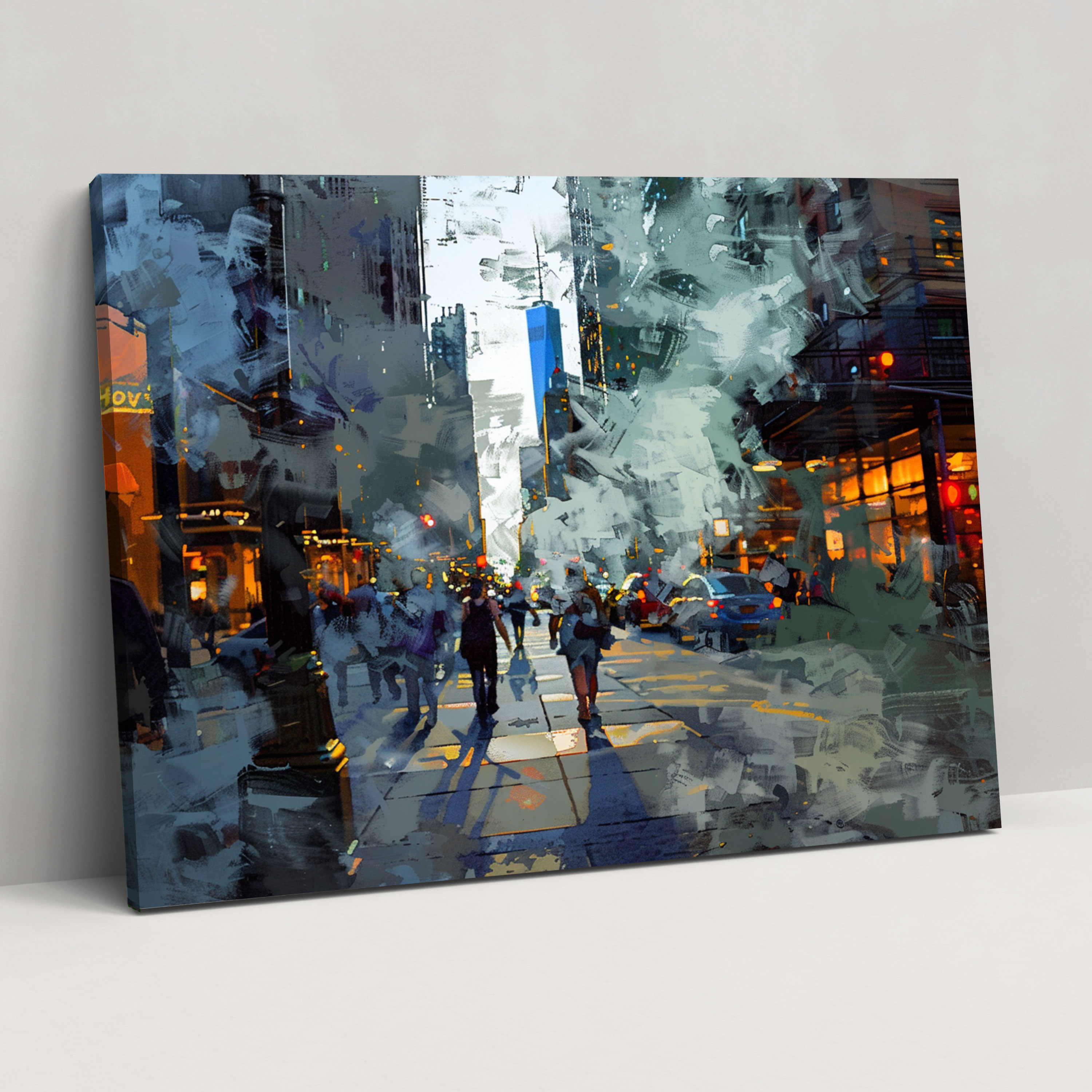 Fovism Art Style Street Scene Canvas Print - Fovism, Wall Art, Home Decoration, Fovism Art Style