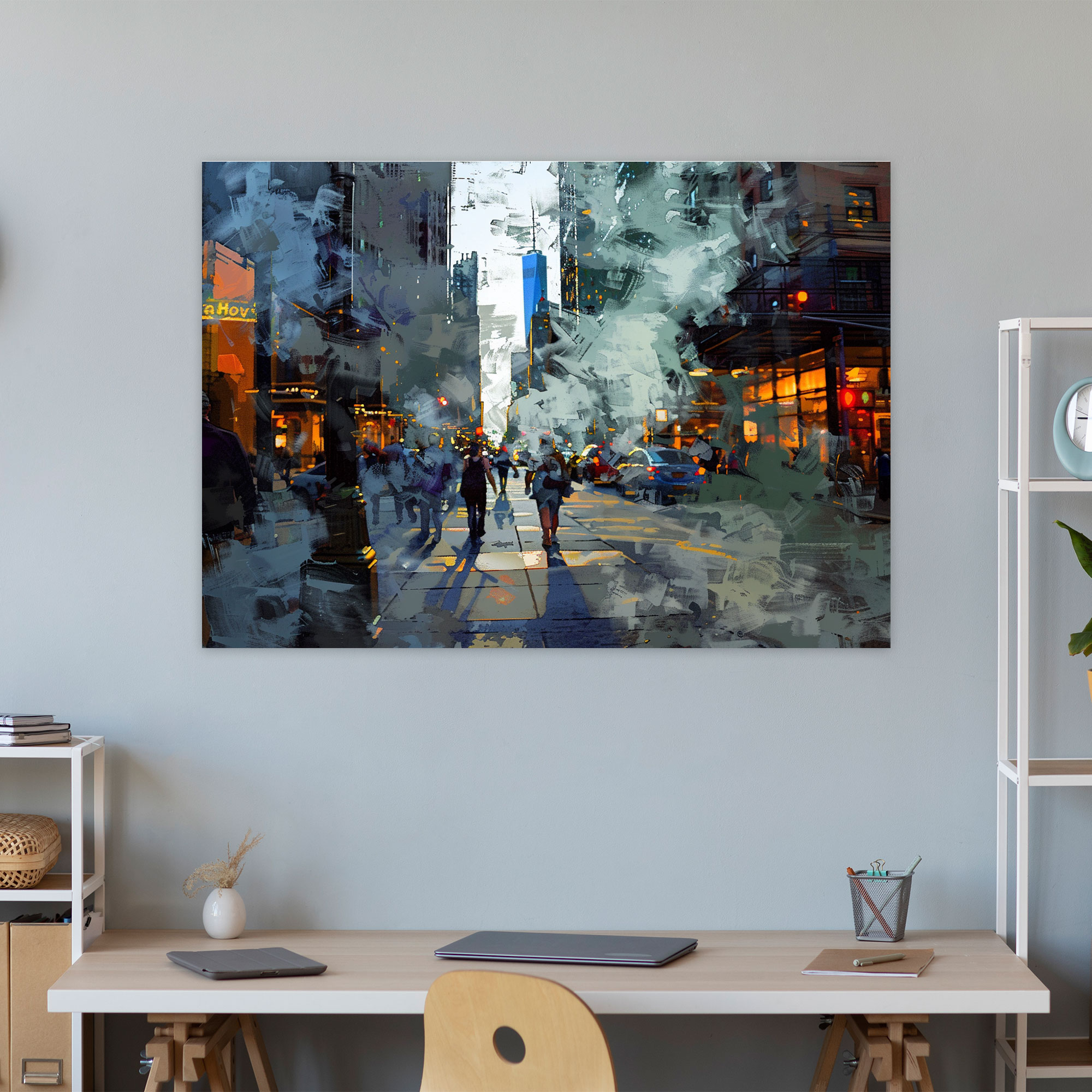 Fovism Art Style Street Scene Canvas Print - Fovism, Wall Art, Home Decoration, Fovism Art Style