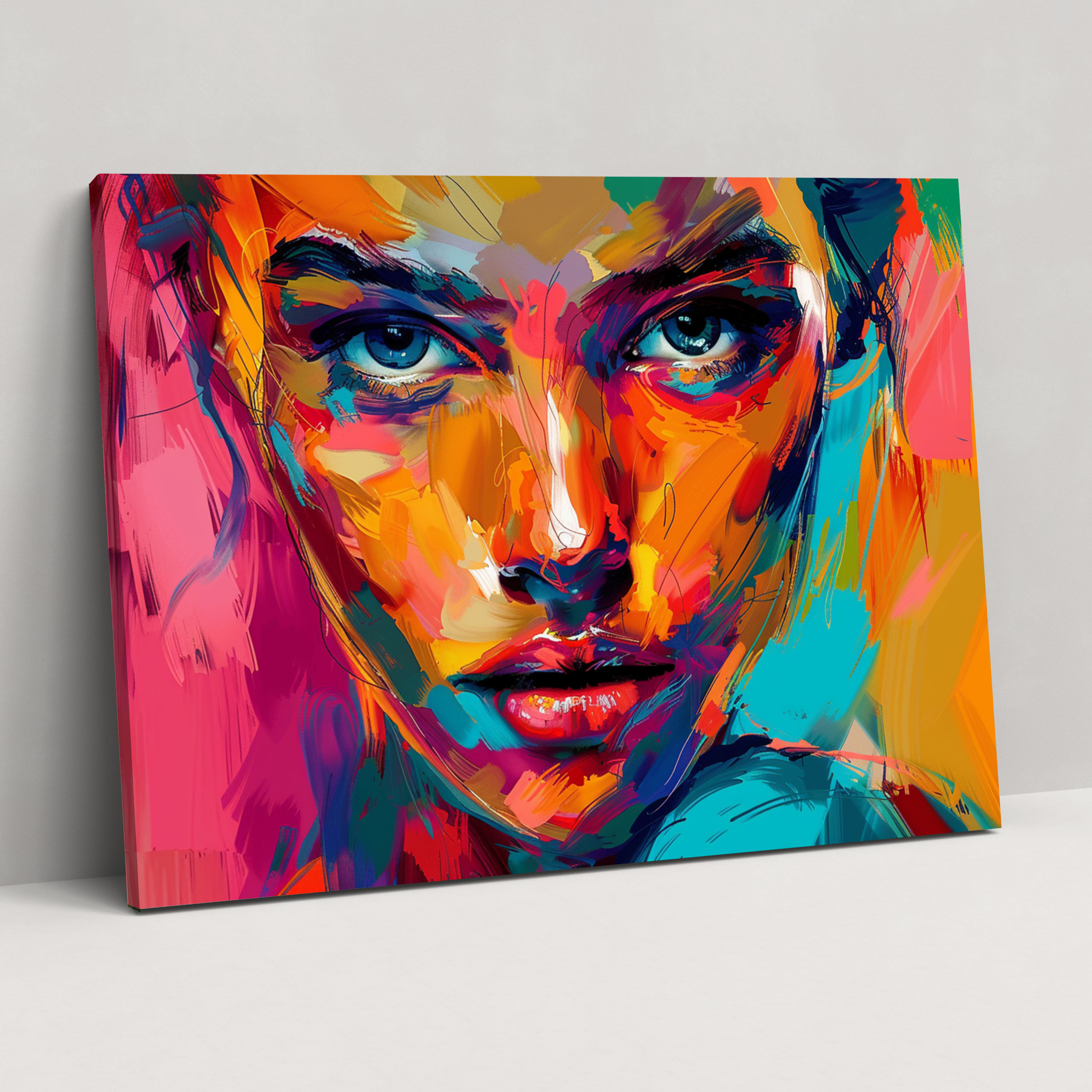 Fovism Art Style Portrait Canvas Print - Fovism, Canvas Wall Art, Canvas, Fovism Art Style