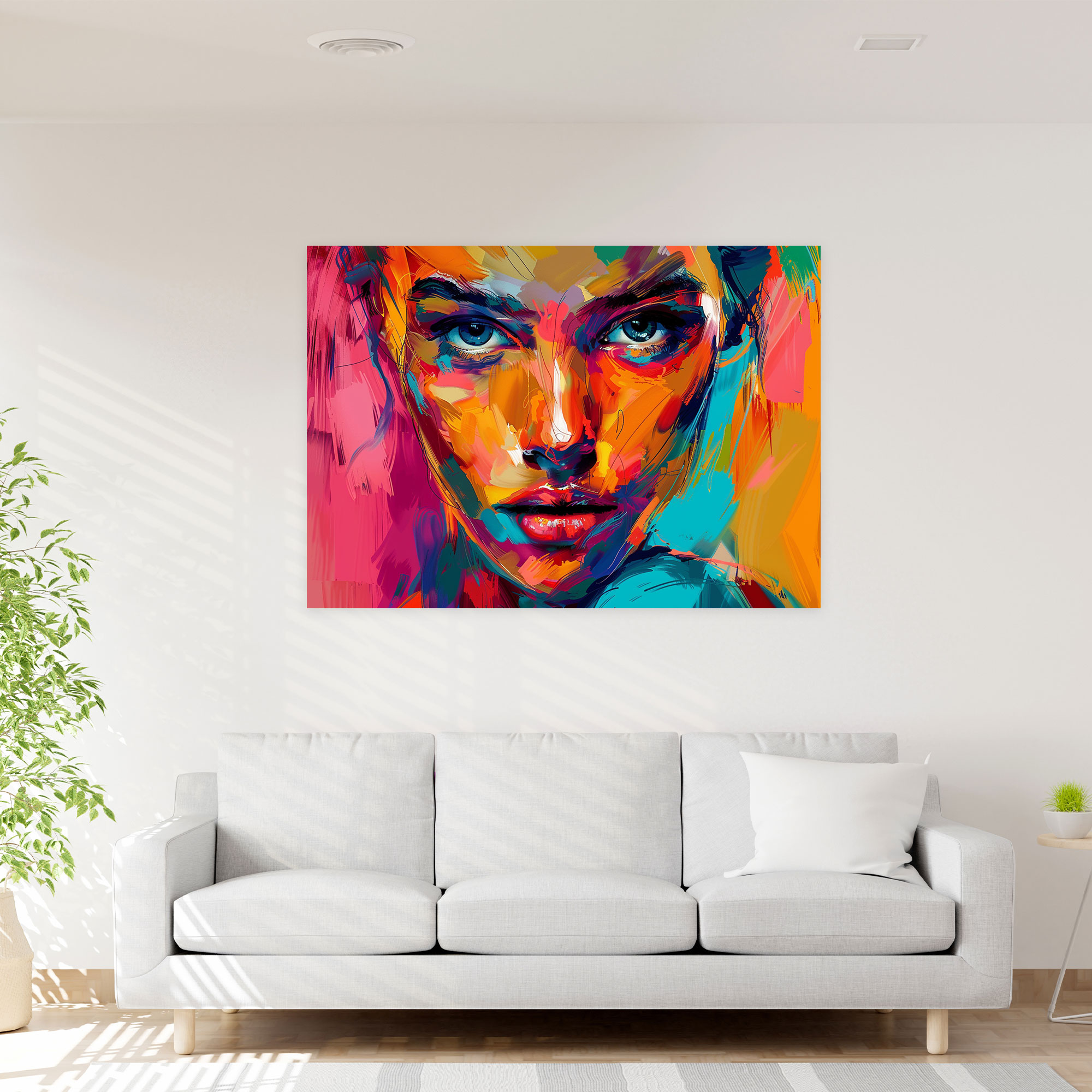 Fovism Art Style Portrait Canvas Print - Fovism, Canvas Wall Art, Canvas, Fovism Art Style