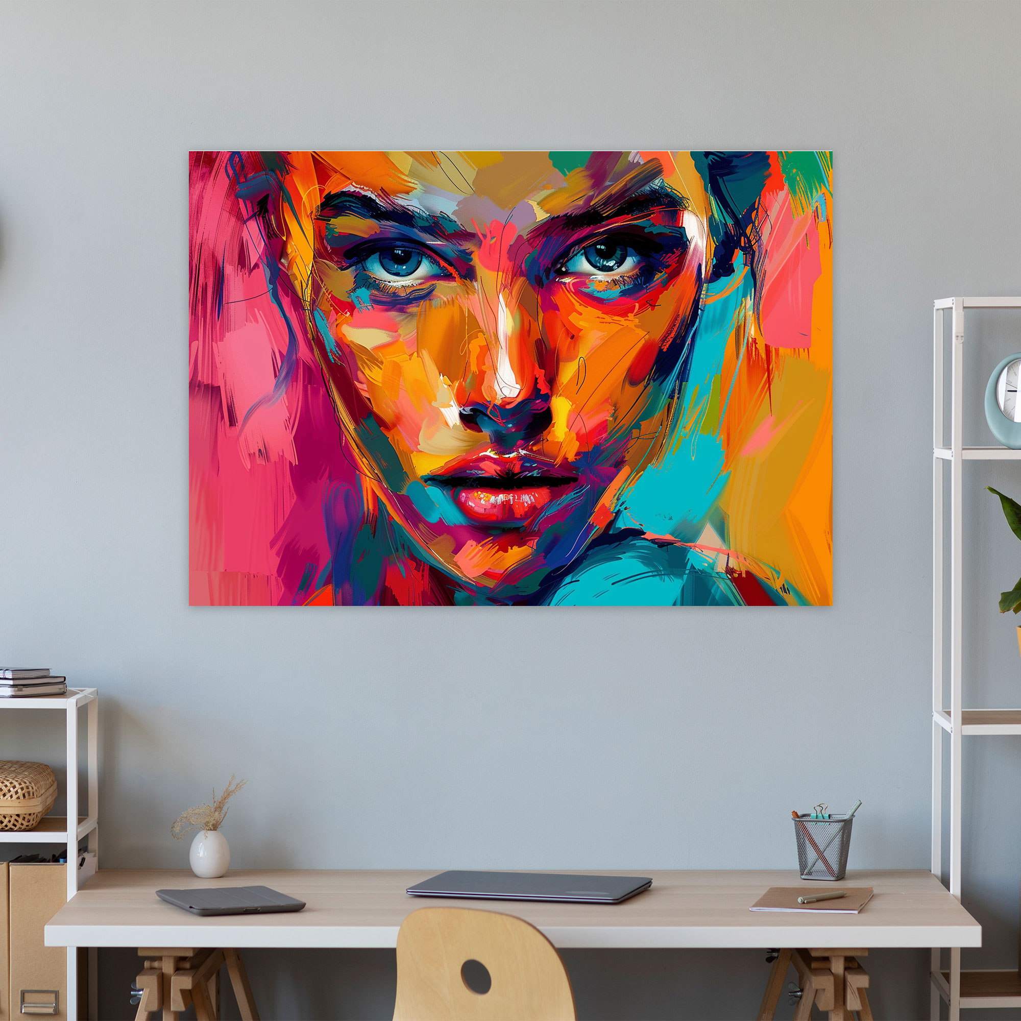 Fovism Art Style Portrait Canvas Print - Fovism, Canvas Wall Art, Canvas, Fovism Art Style