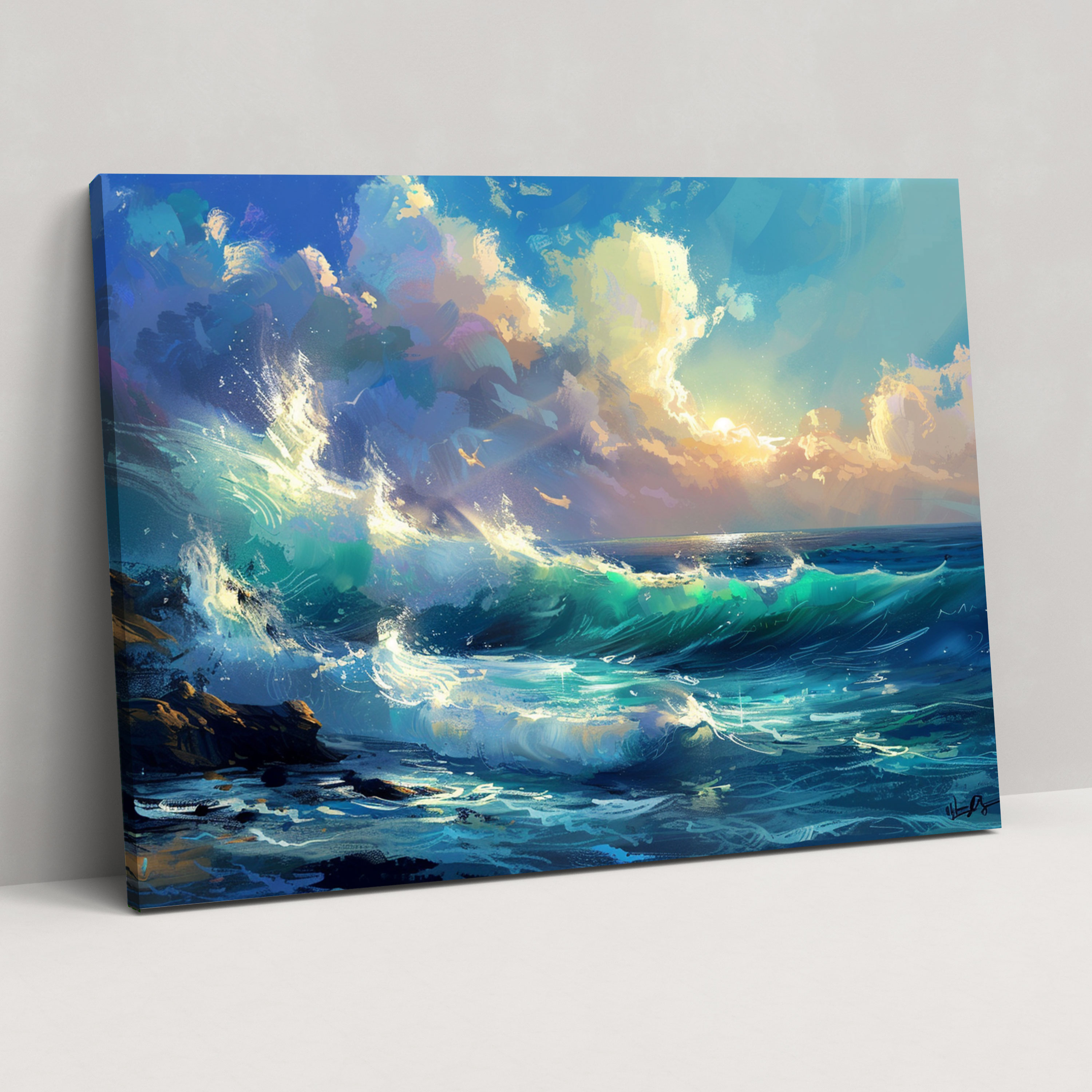 Fovism Art Style Wall Decoration - Fovism, Wall Decoration, Bold Colors, Seascape