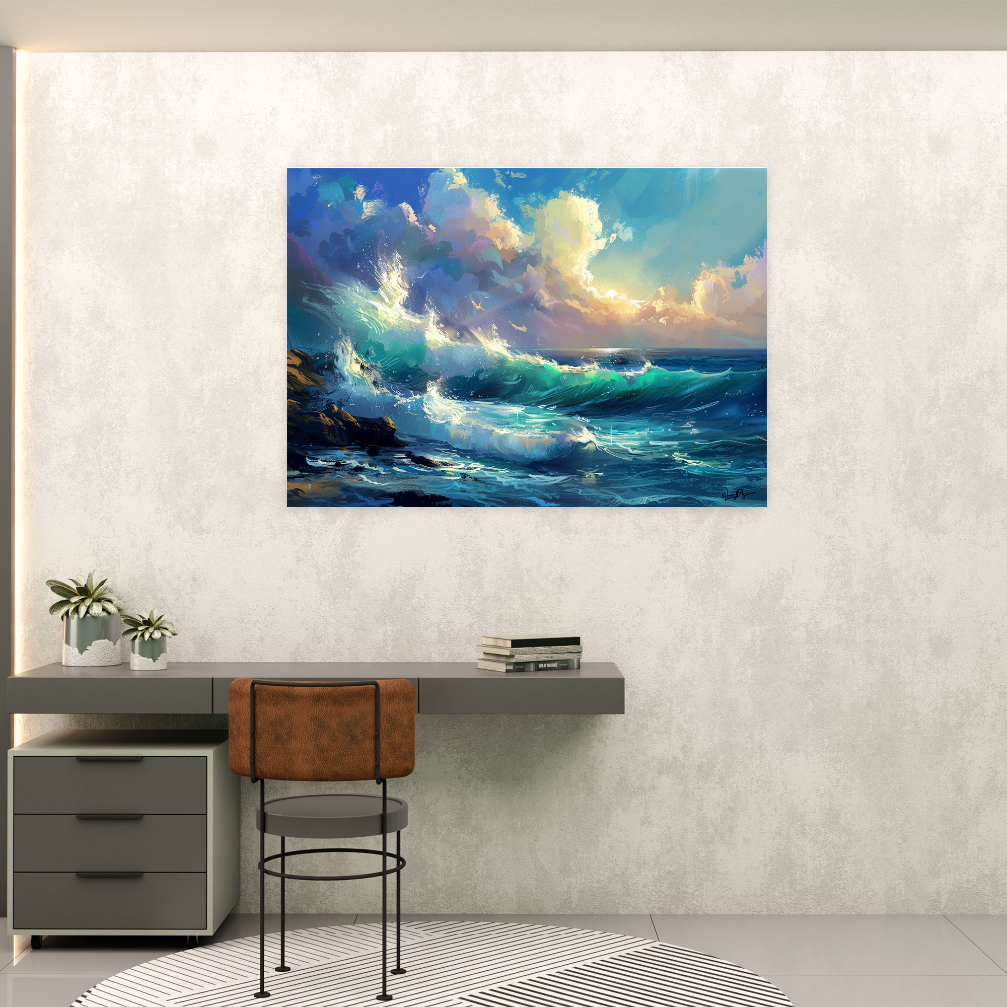 Fovism Art Style Wall Decoration - Fovism, Wall Decoration, Bold Colors, Seascape
