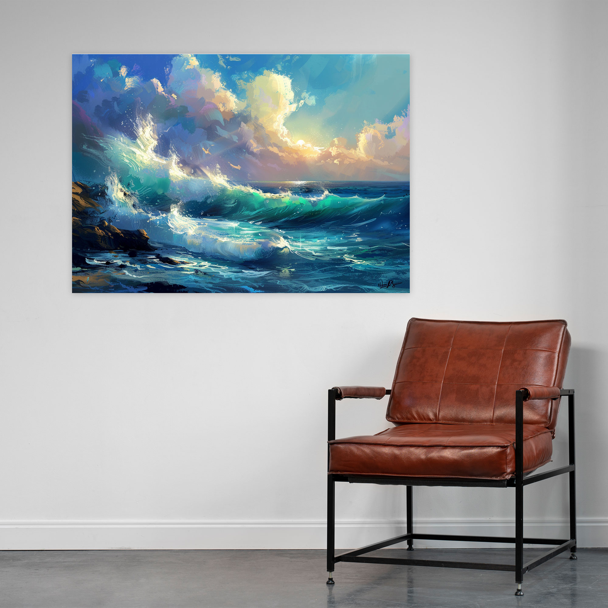 Fovism Art Style Wall Decoration - Fovism, Wall Decoration, Bold Colors, Seascape
