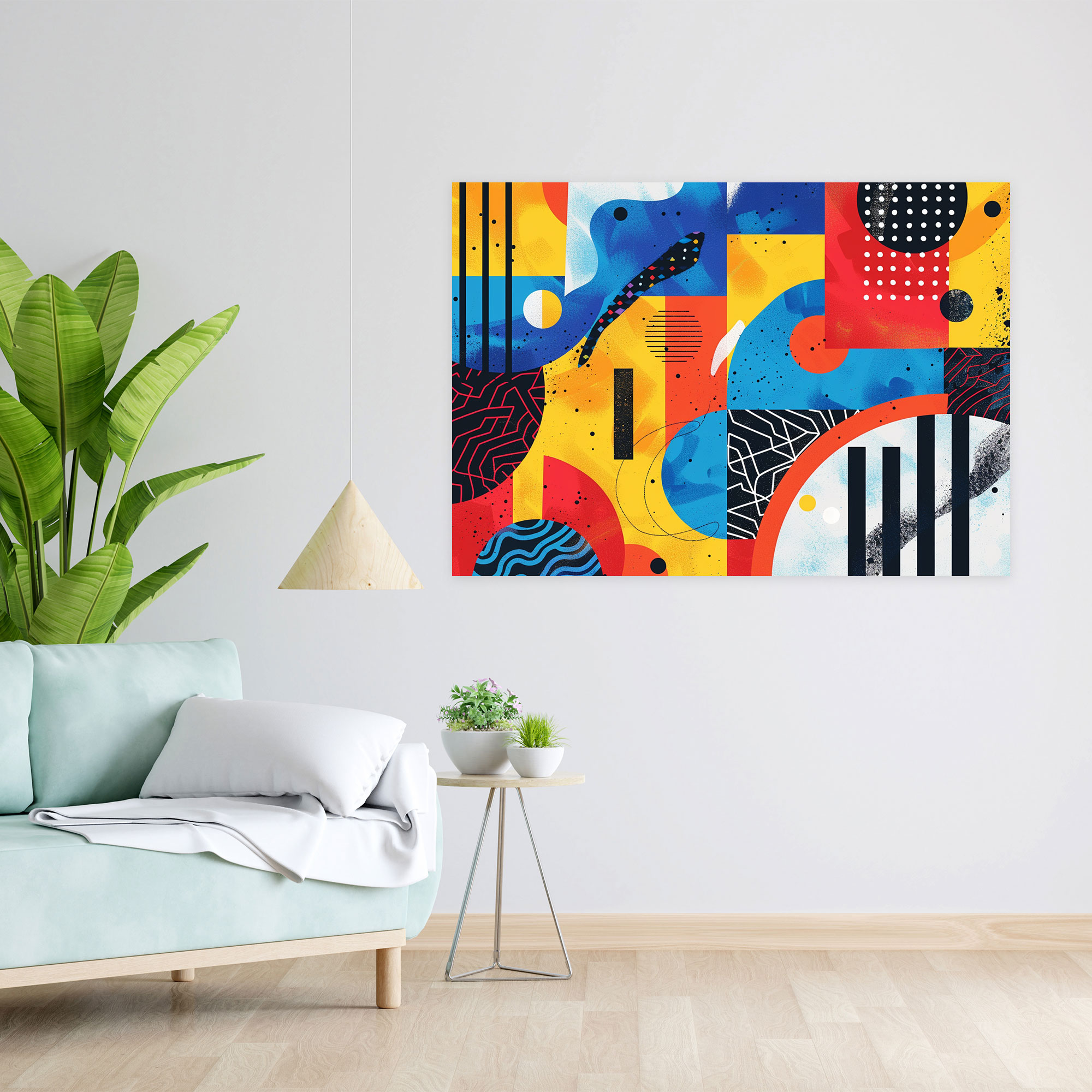 Fovism Art Style Canvas Print - Fovism, Colorful Abstract Shapes, Geometric Patterns, Fovism Art Style